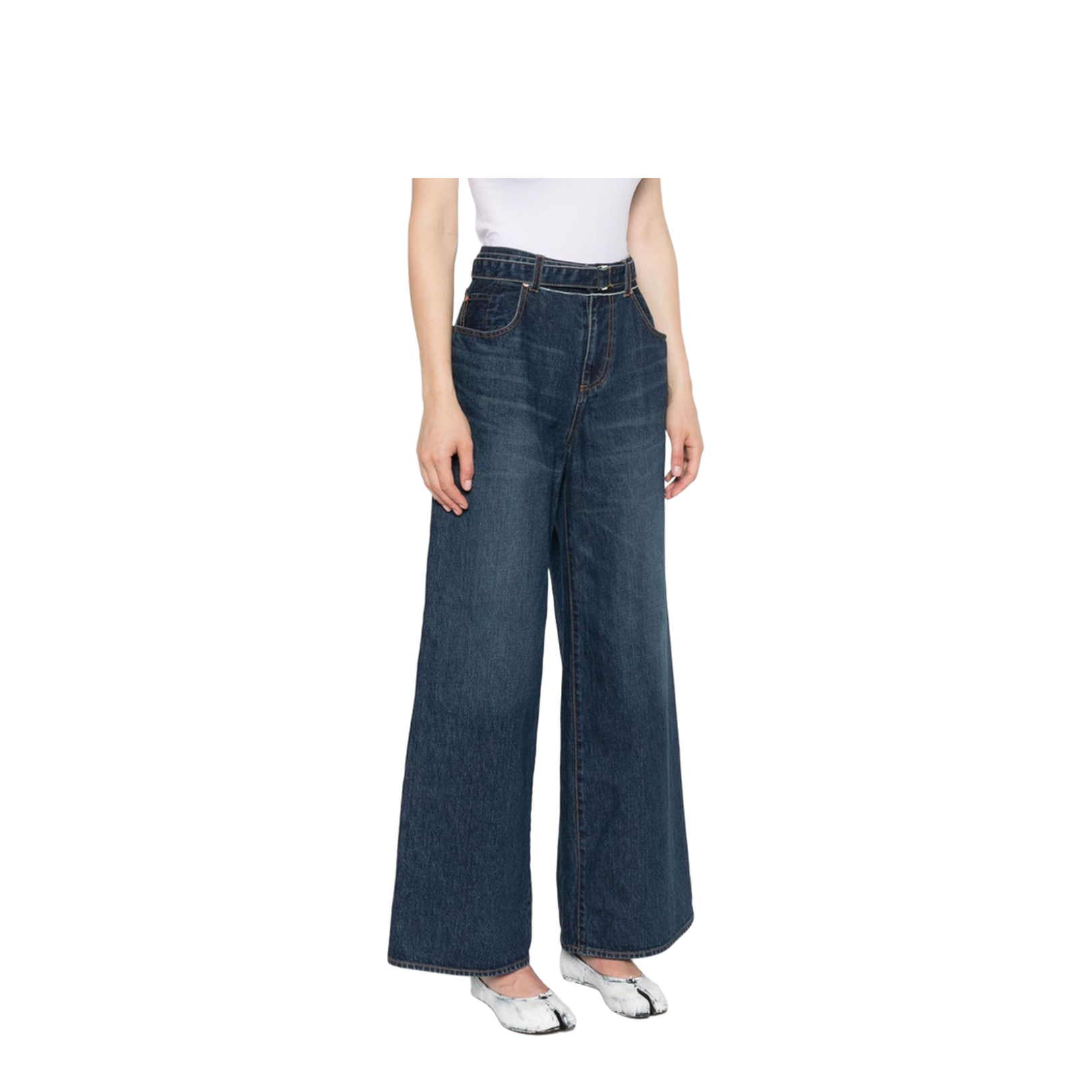 Wide Leg Denim Jeans - Image 4