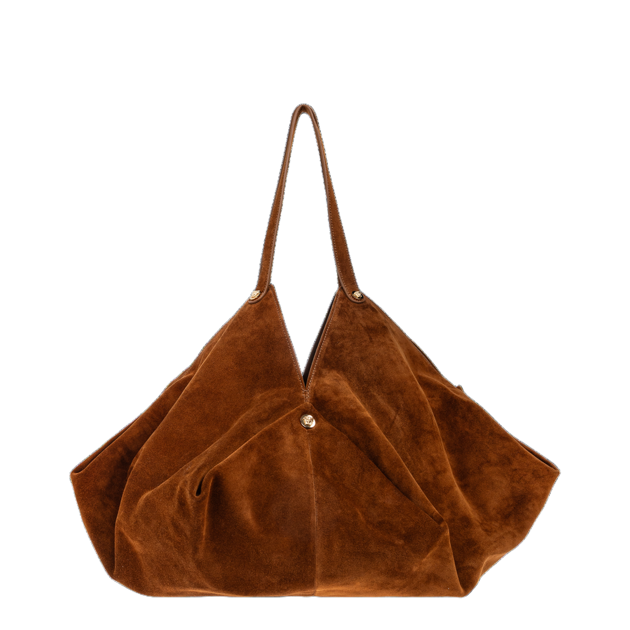 Protea Large Faux-Suede Tote - Brown - Image 3