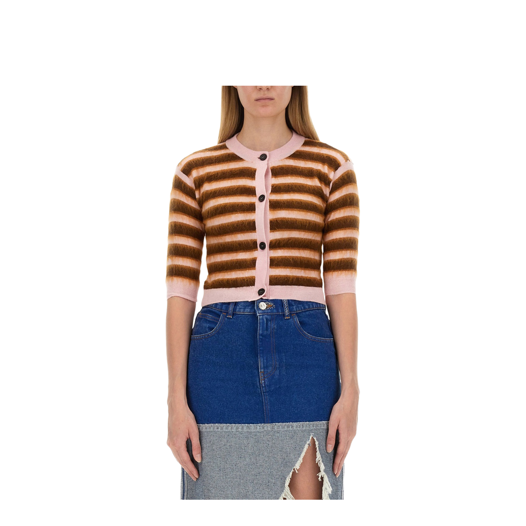 Cardigan with Stripe Pattern - Image 3