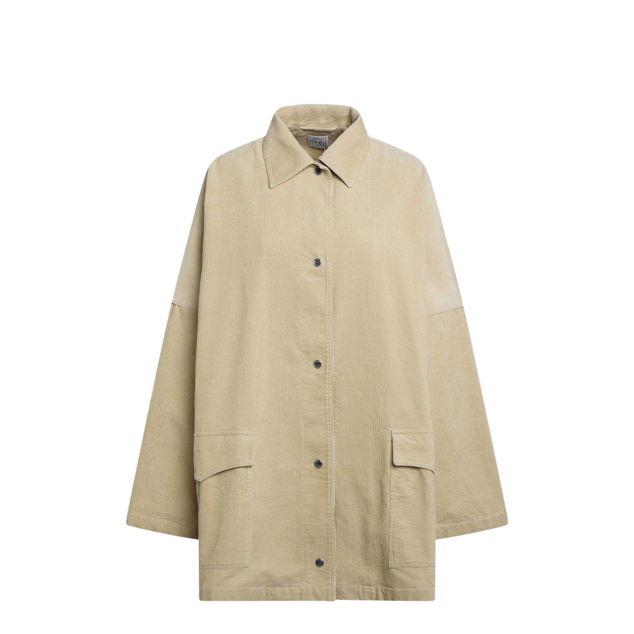 Beige Corduroy Overshirt Jacket - Image 1
