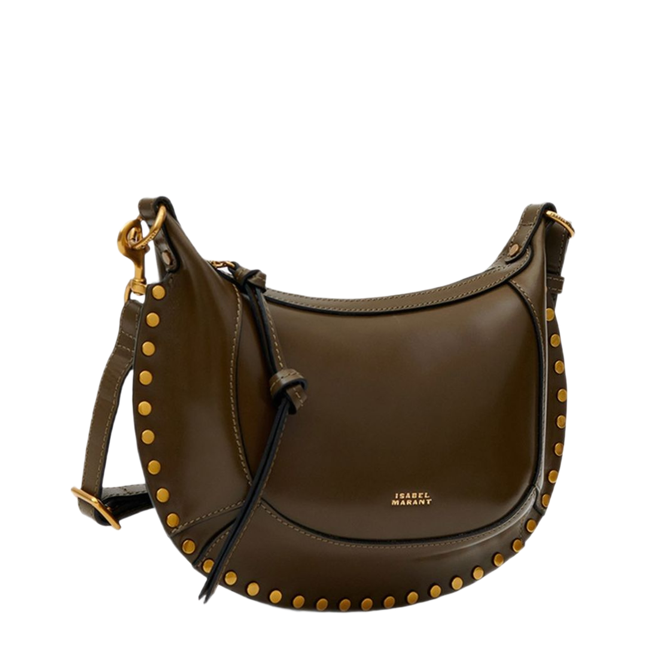 Oskan Moon Calfskin Shoulder Bag - Brown - Image 6