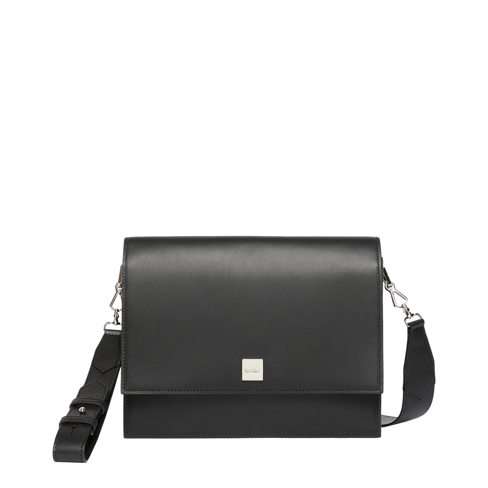 Biancaroughs Medium Leather Crossbody Bag Black - Image 1
