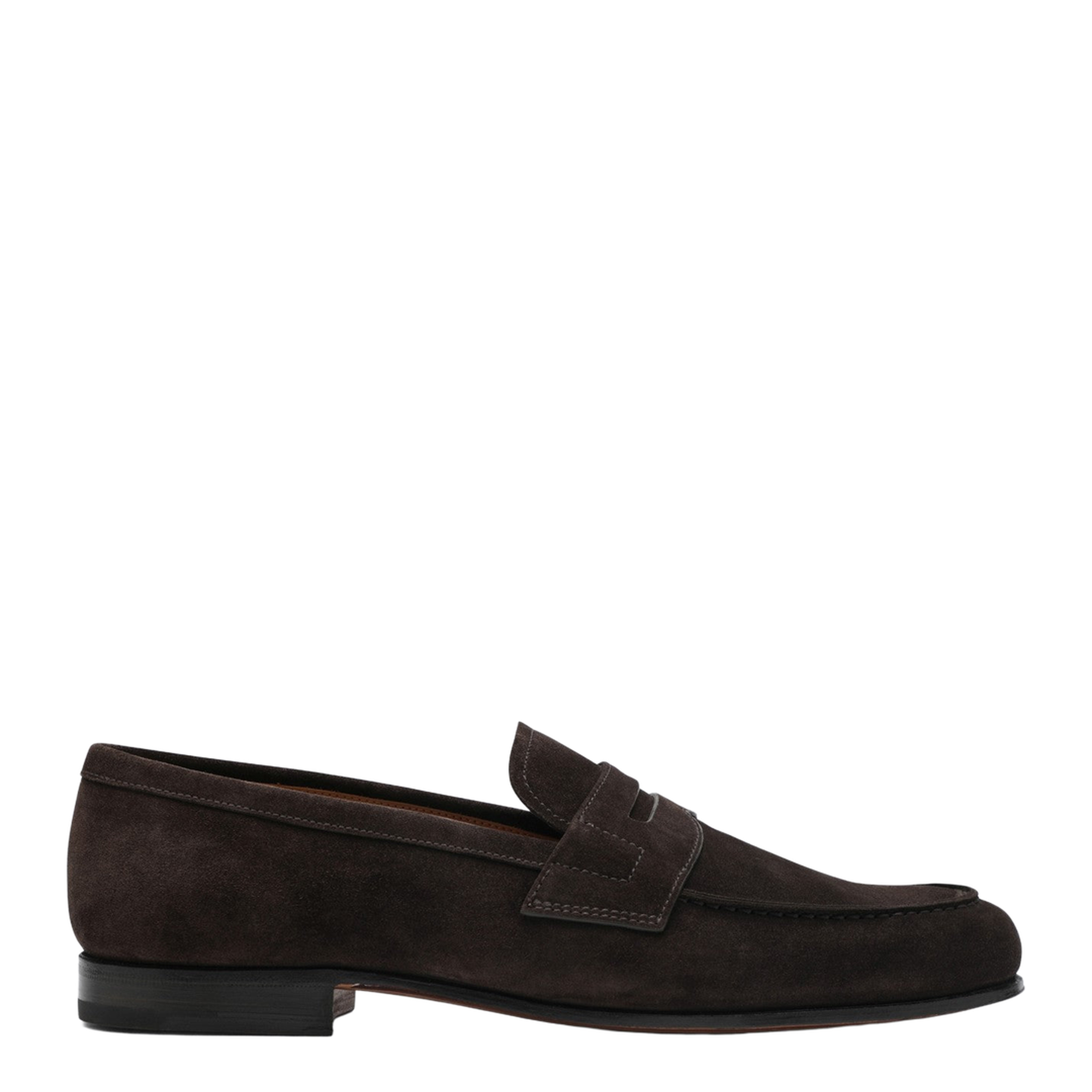Brown Heswall Suede Leather Loafers - Image 1