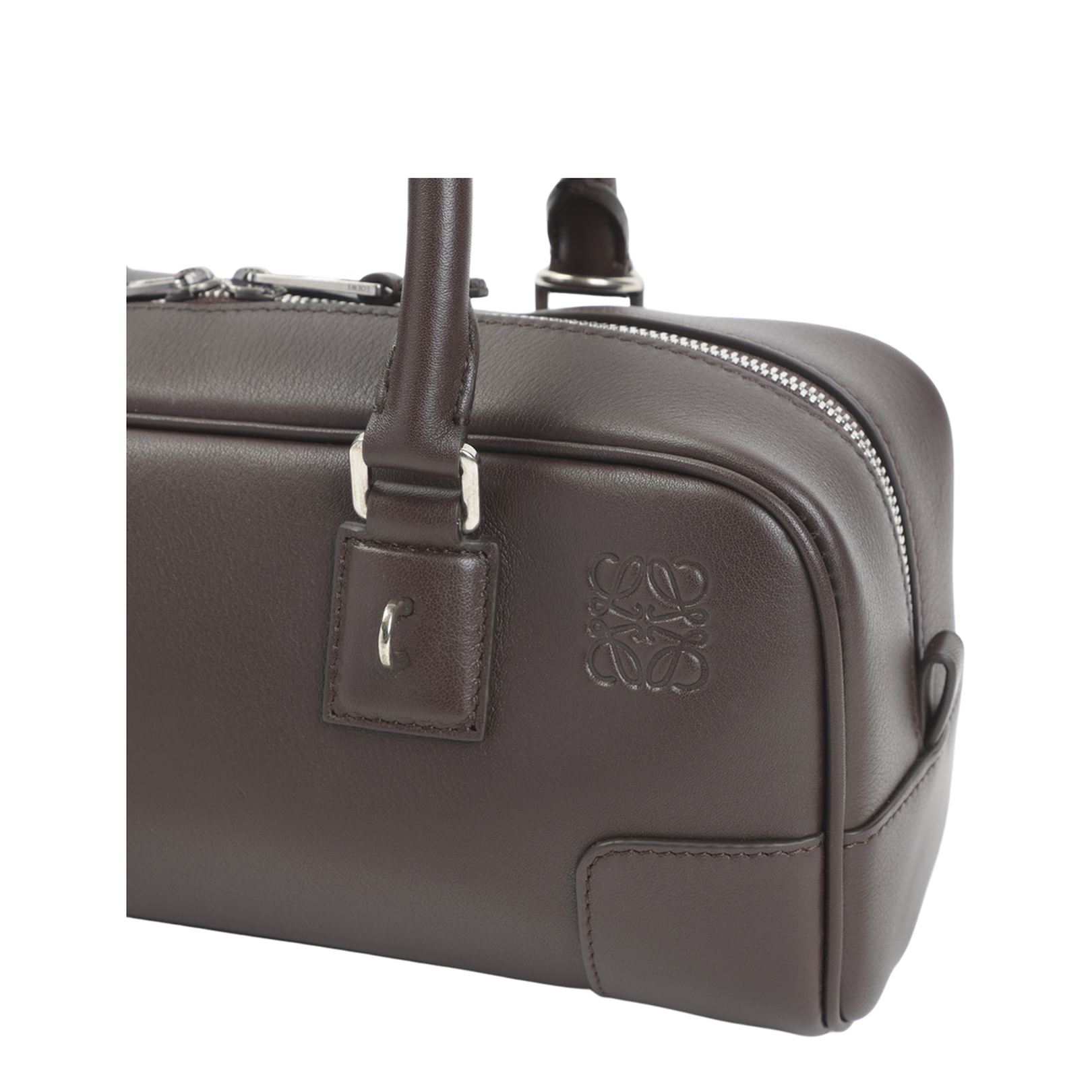 Amazona 23 Cropped Bag in Shiny Calfskin Brown - Image 5