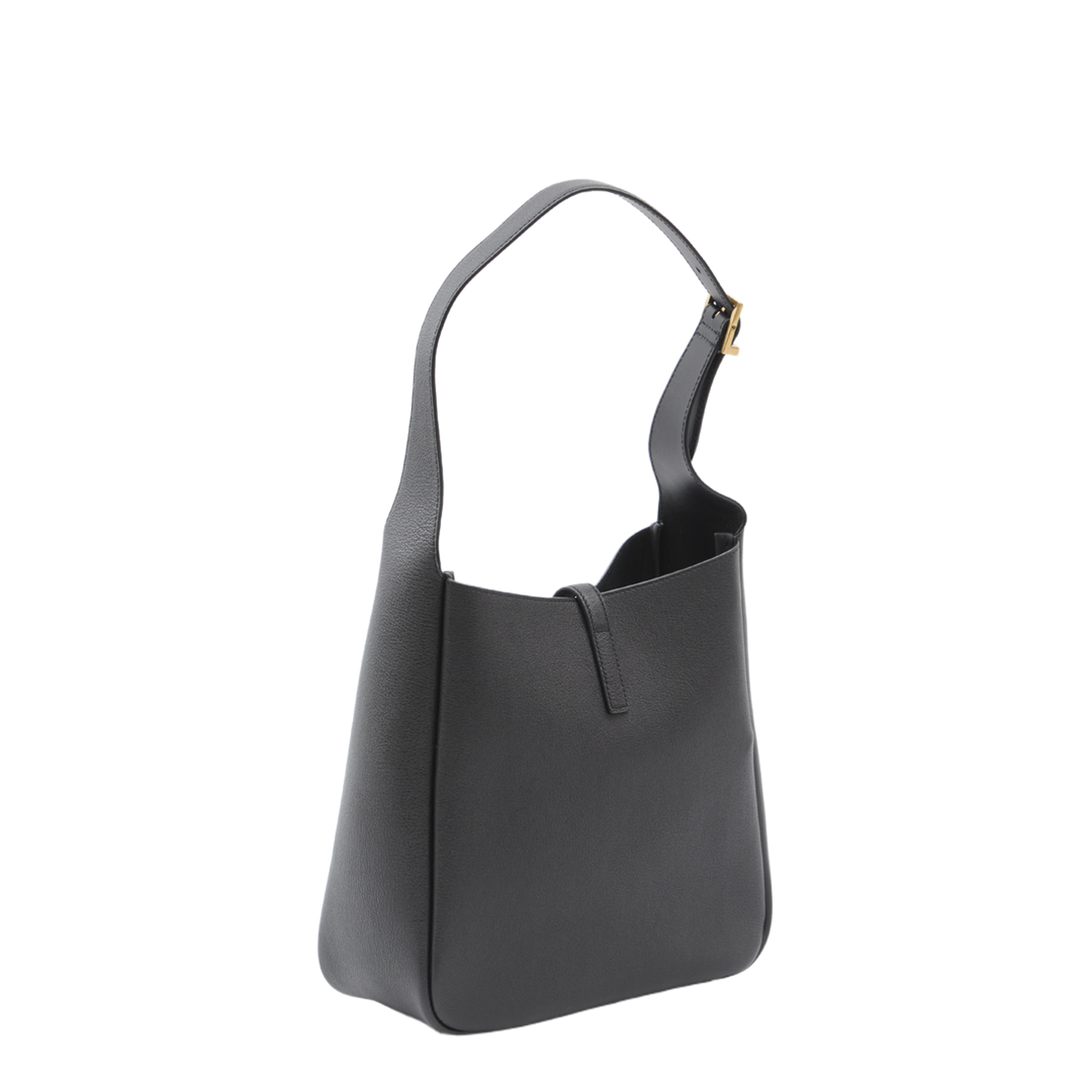 Le 5 à 7 Small Grained Leather Hobo Bag - Black - Image 2