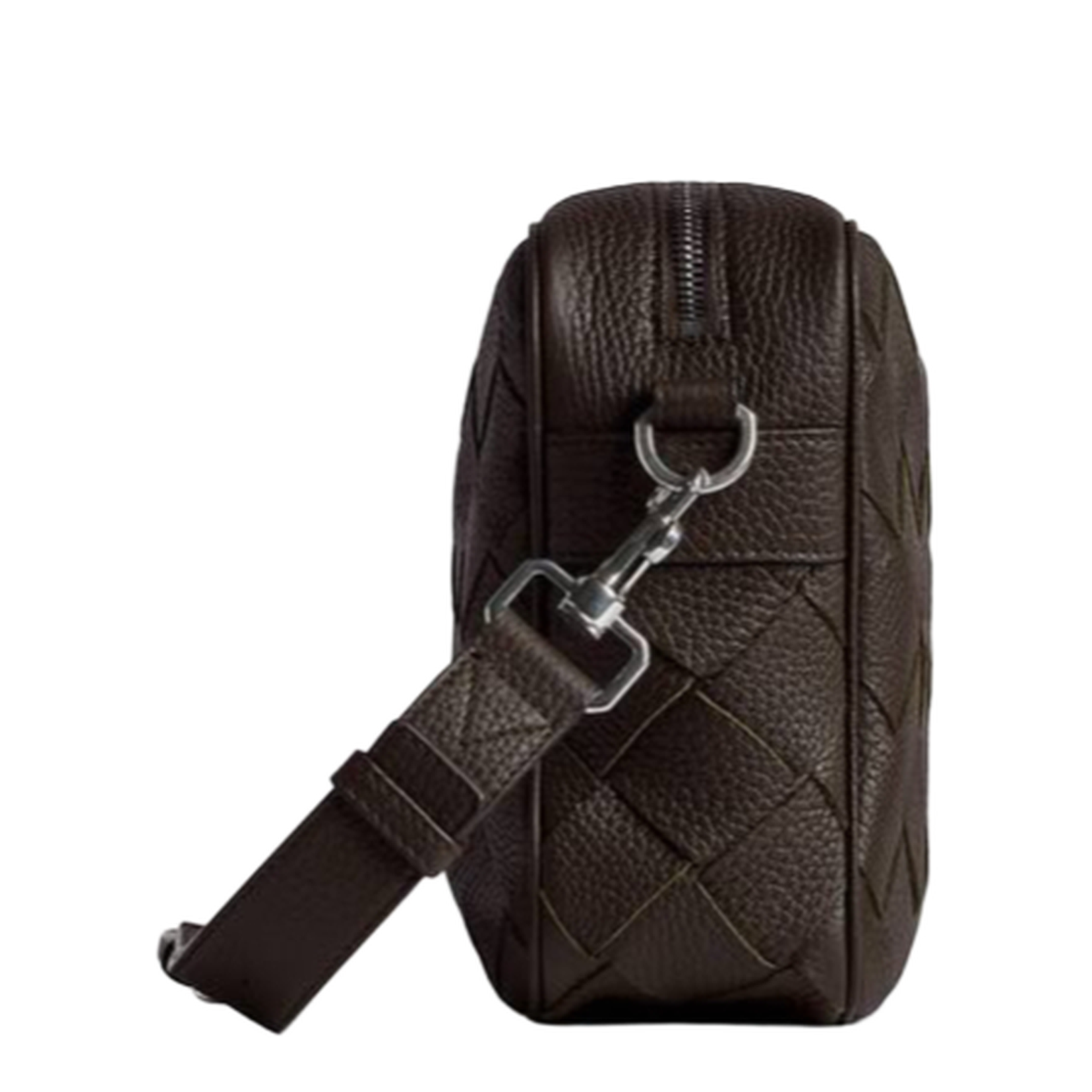 Intrecciato Leather Camera Bags - Brown - Image 3