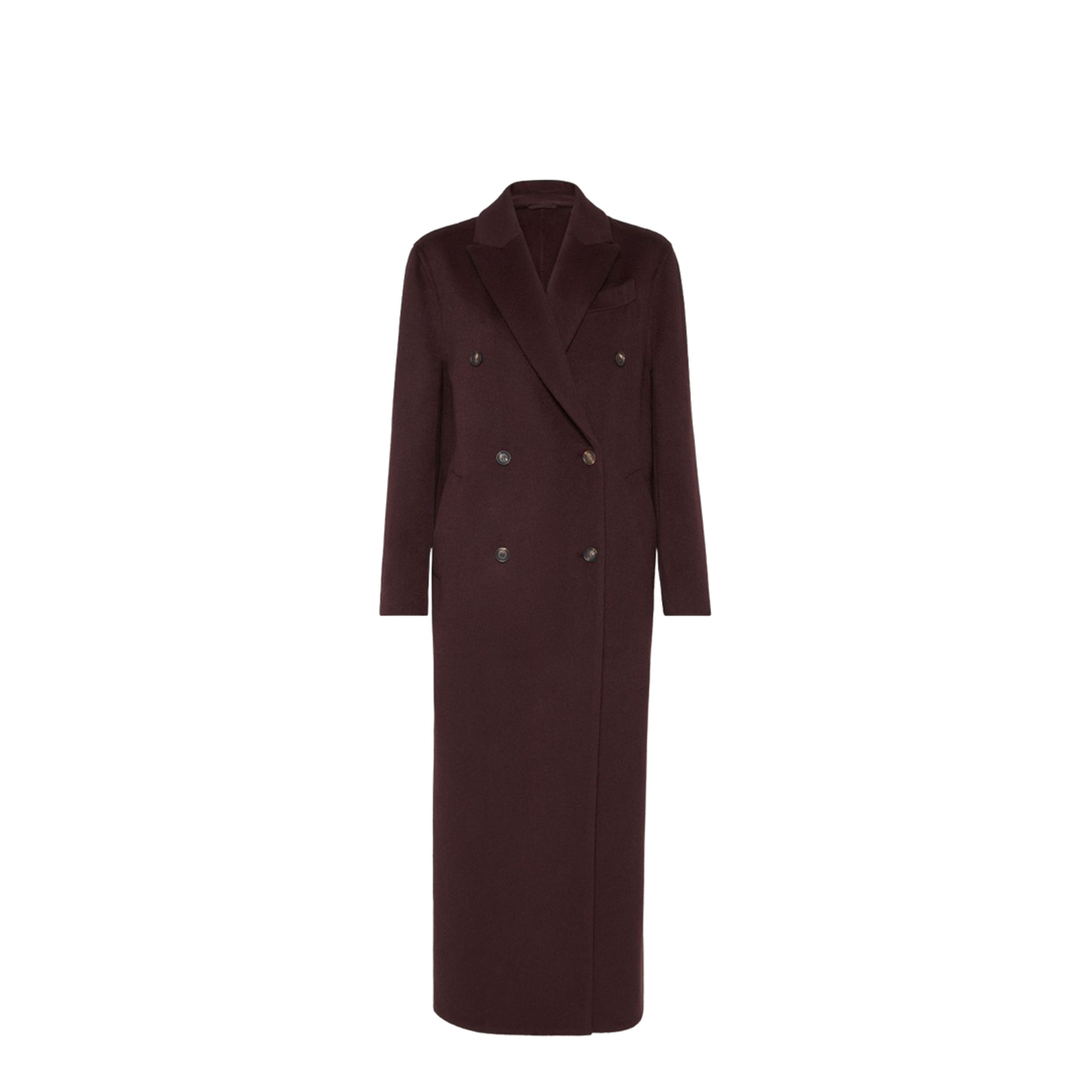 Handcrafted Coat in Burgundy - Image 1