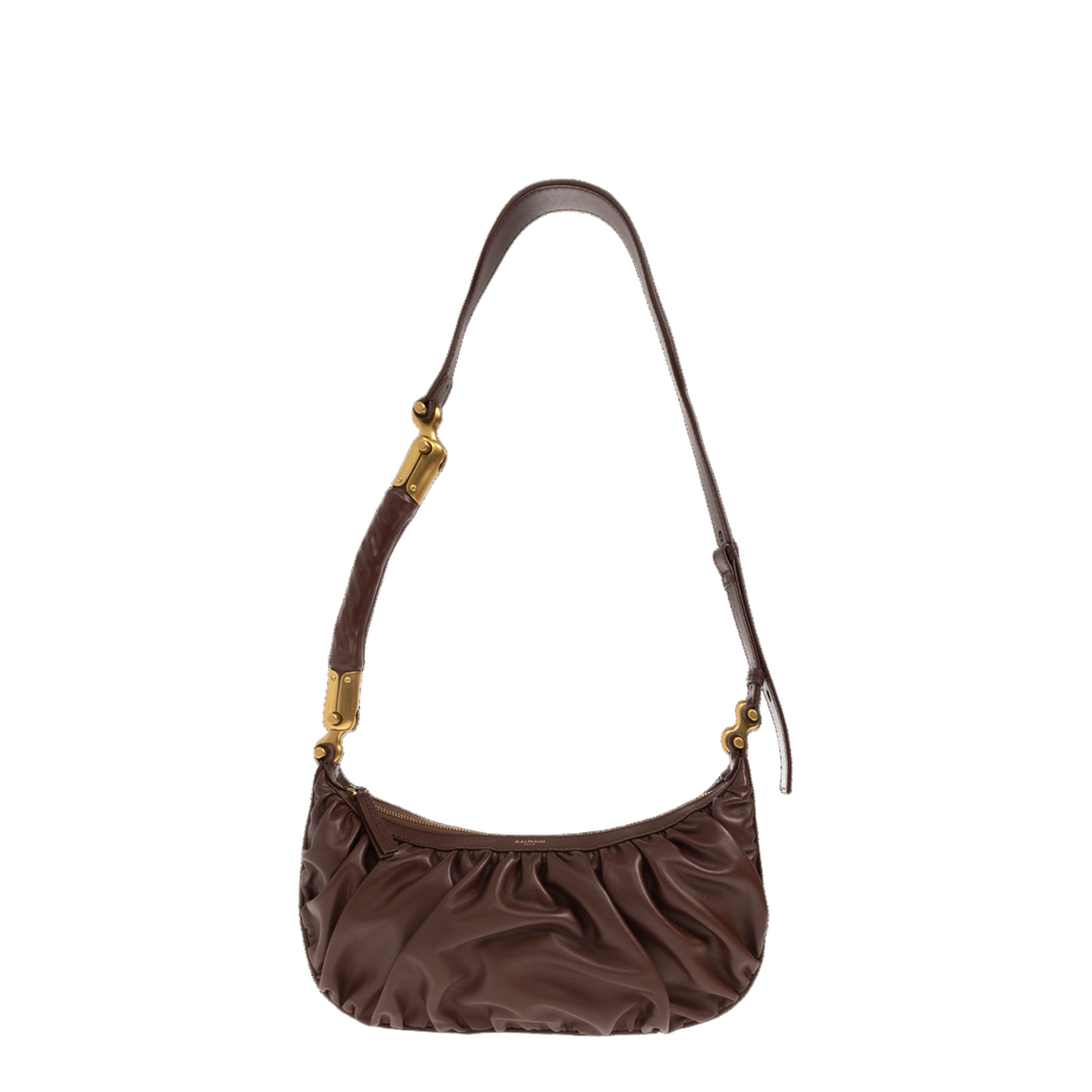 Ébène Medium Calfskin Hobo Bag - Dark Brown - Image 1