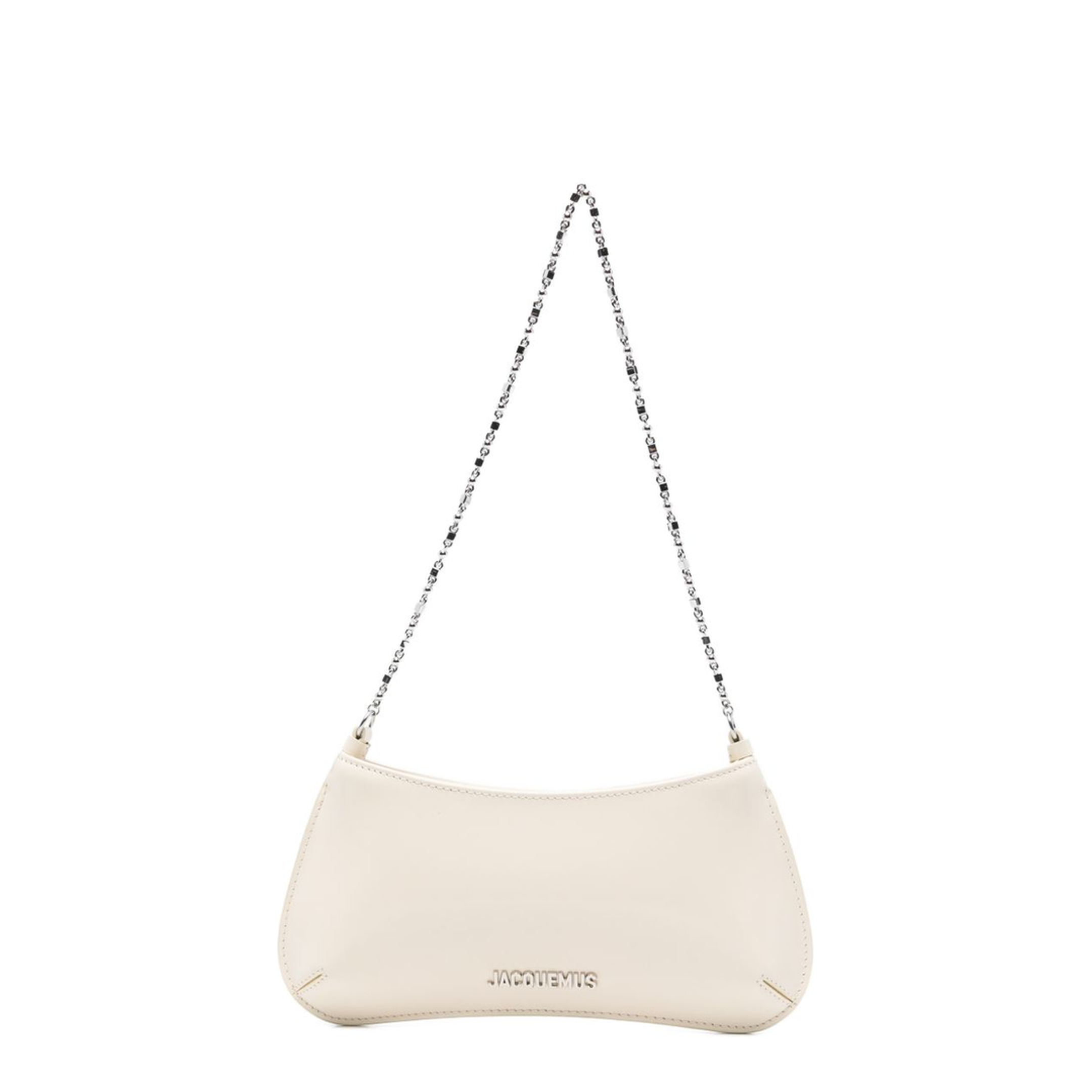 Bisou Chaîne Small Calfskin Shoulder Bag - Light Ivory - Image 1