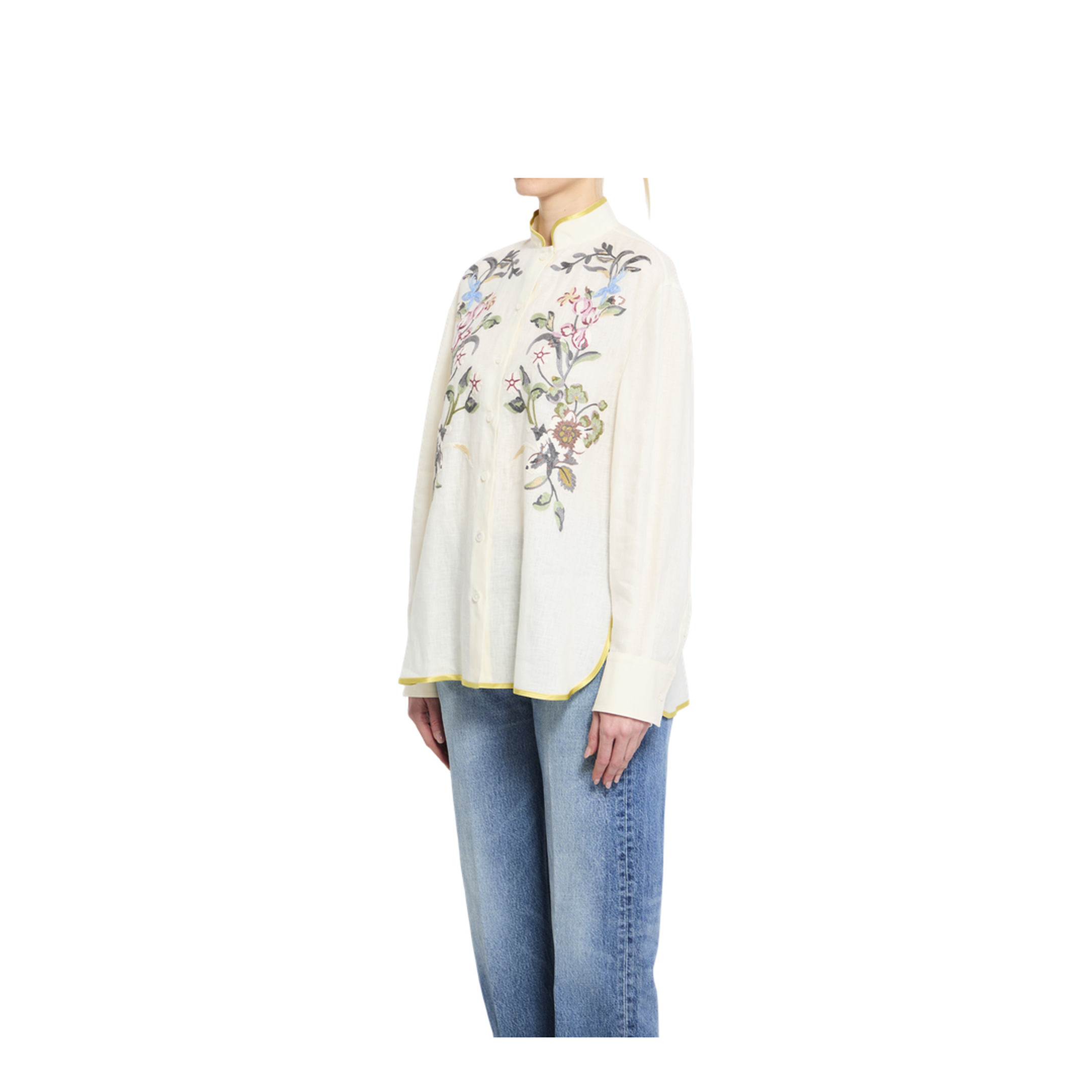 Linen Shirt with Embroidery - Image 2