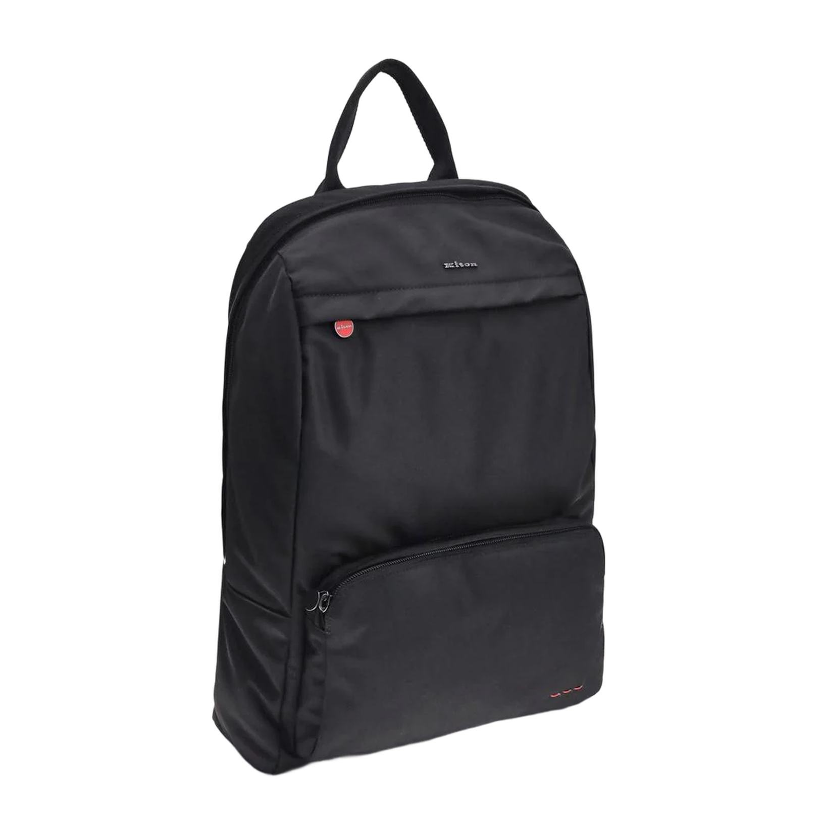 Nylon Backpack with Fabric Top Handle Bag - Image 2