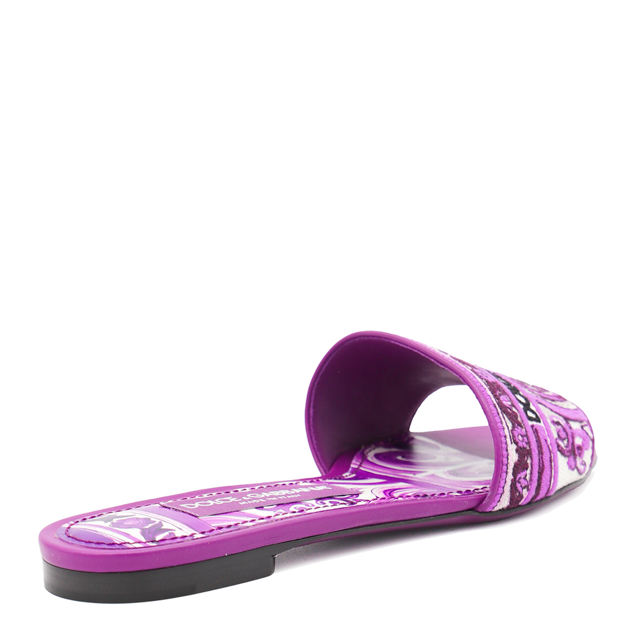 Embroidered Slides in Multicolor - Image 5
