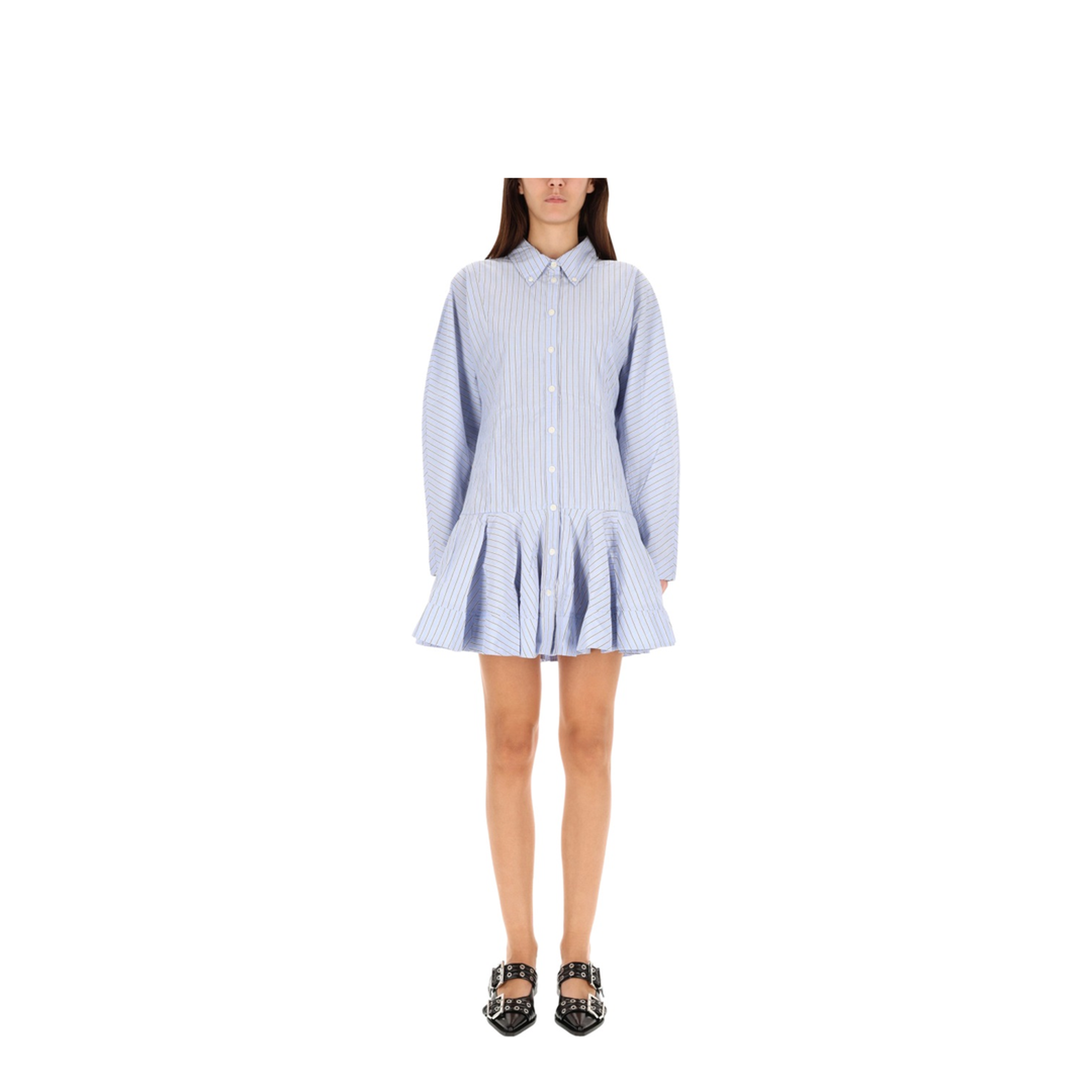 Striped Chemisier Dress - Image 1