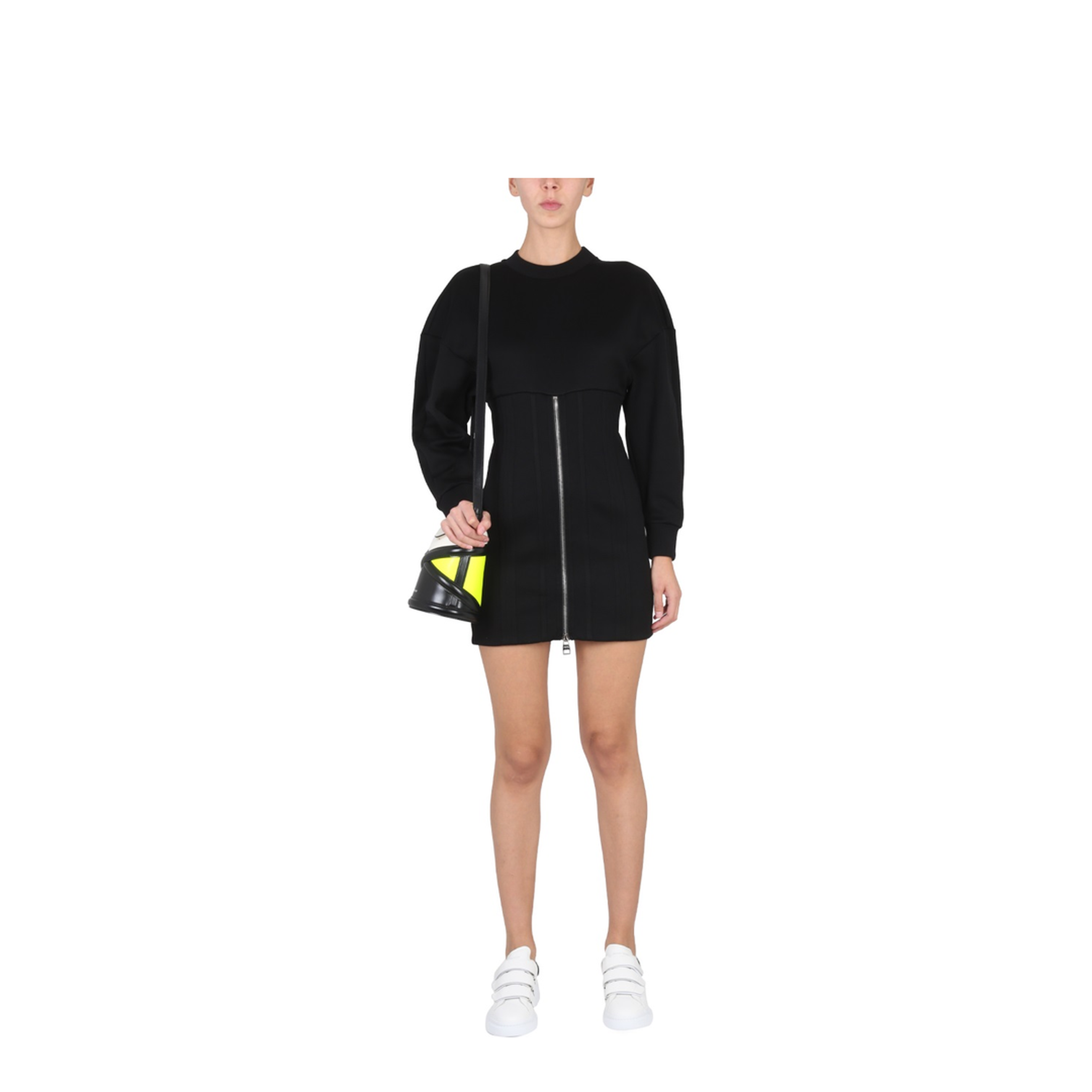 Mini Dress with Cocoon Sleeves - Image 2
