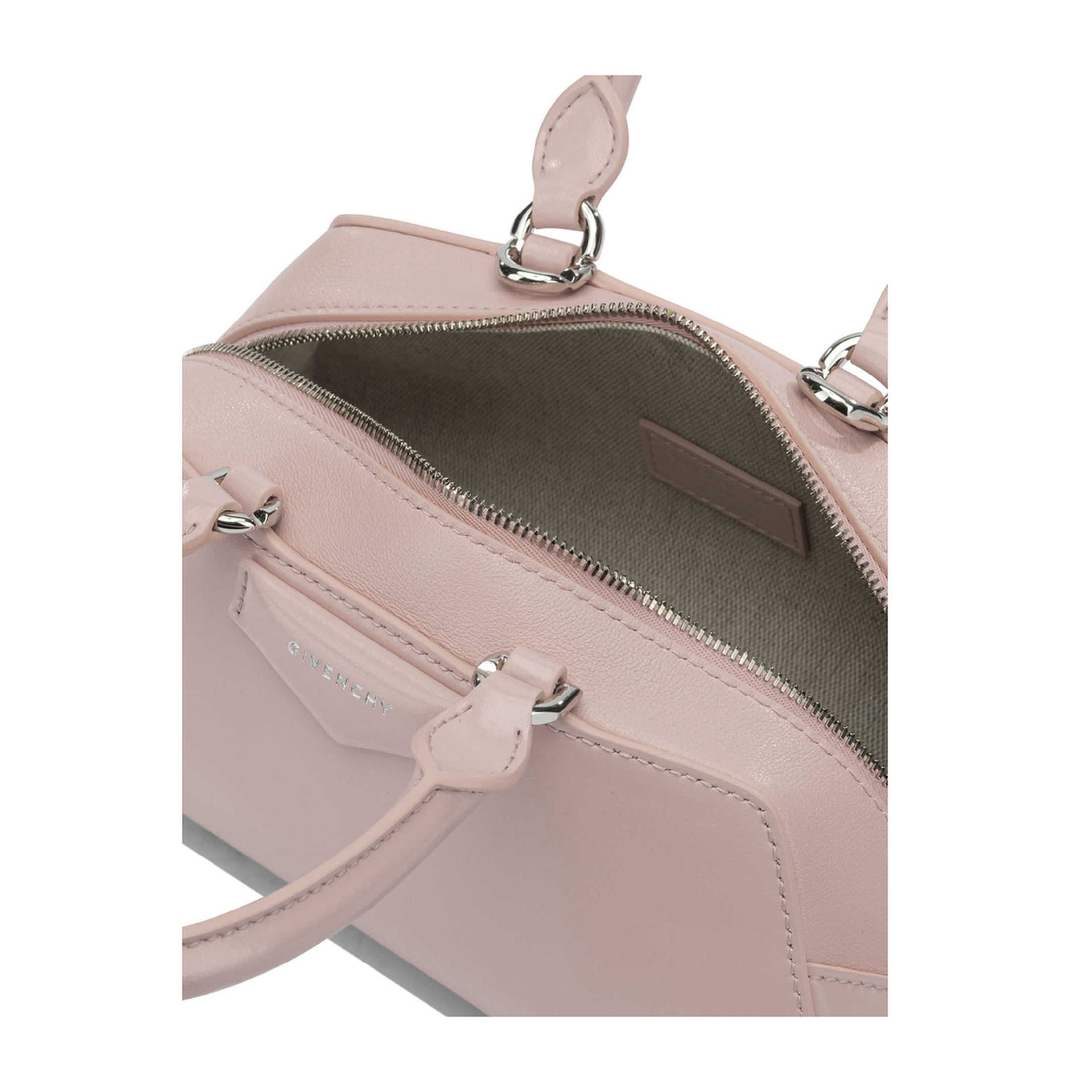 Antigona Mini Box Leather Handbag - Baby Pink - Image 5