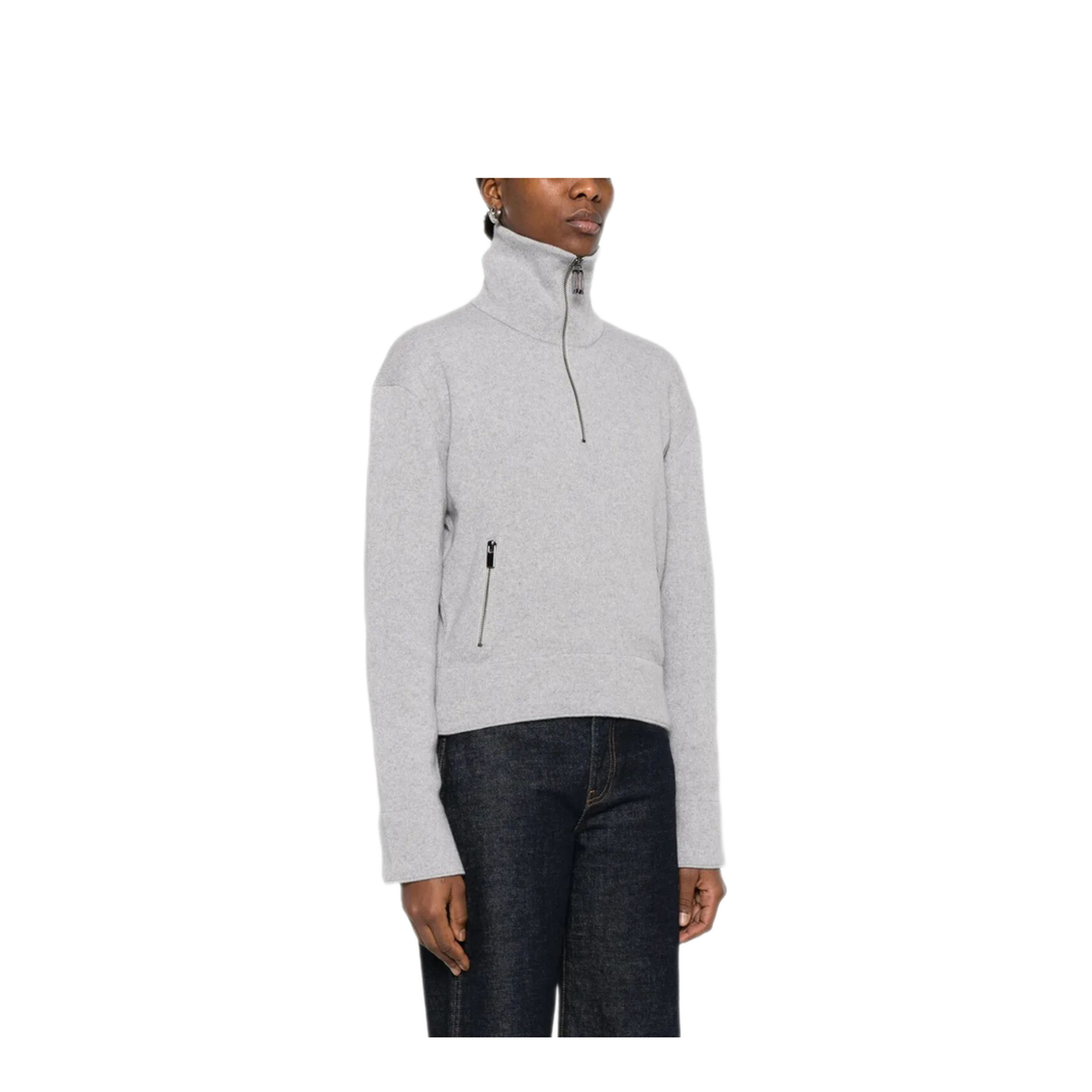 Half-Zip Milano Wool Blend Jumper - Image 4