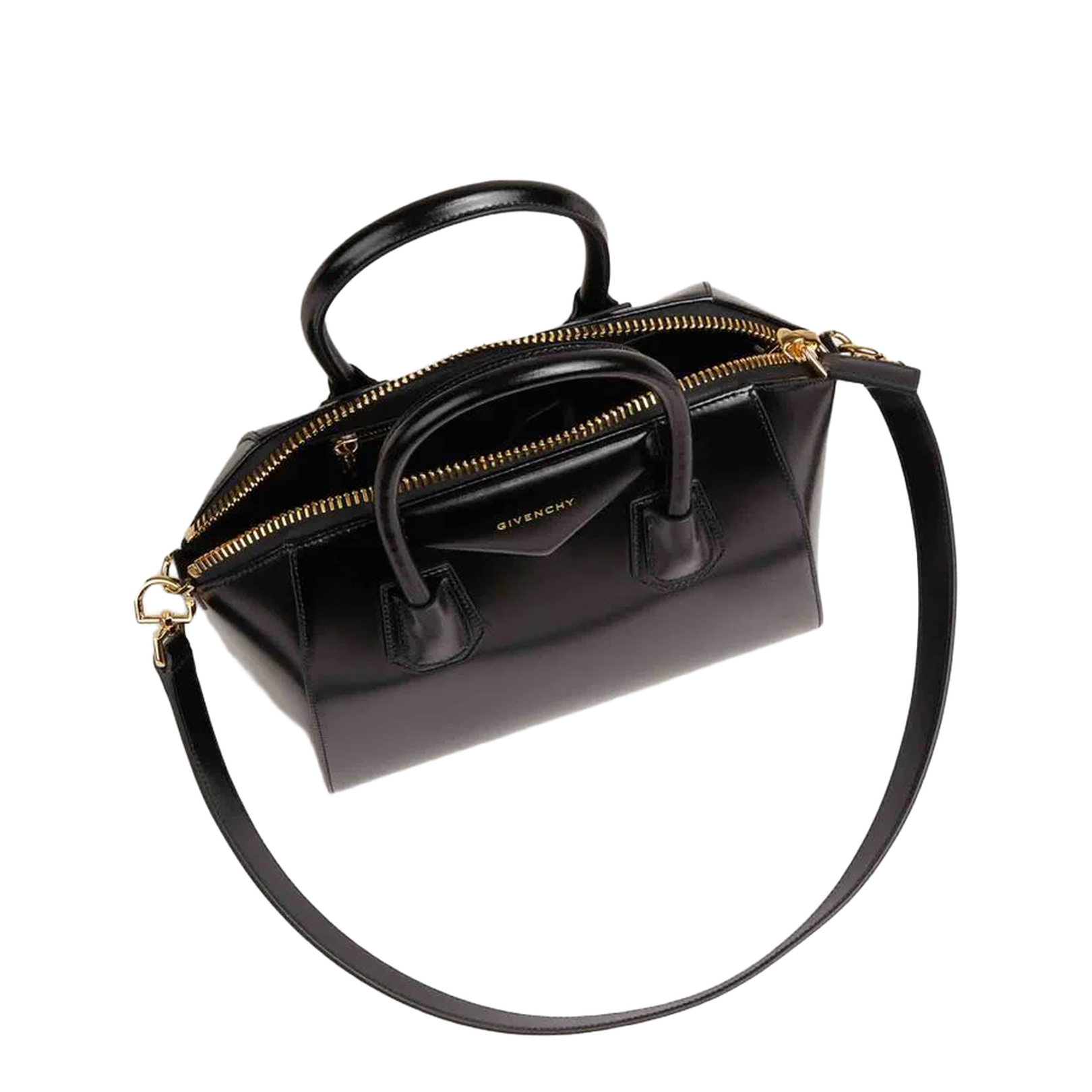 Antigona Medium Handbag Calf Leather Black - Image 4