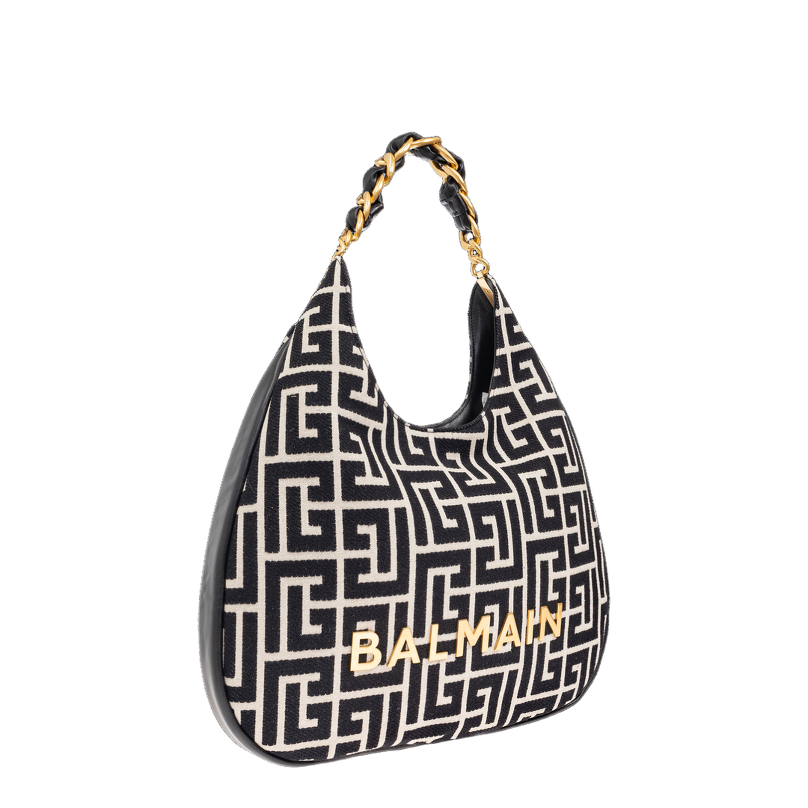 1945 Soft Large Jacquard Tote - Black - Image 3
