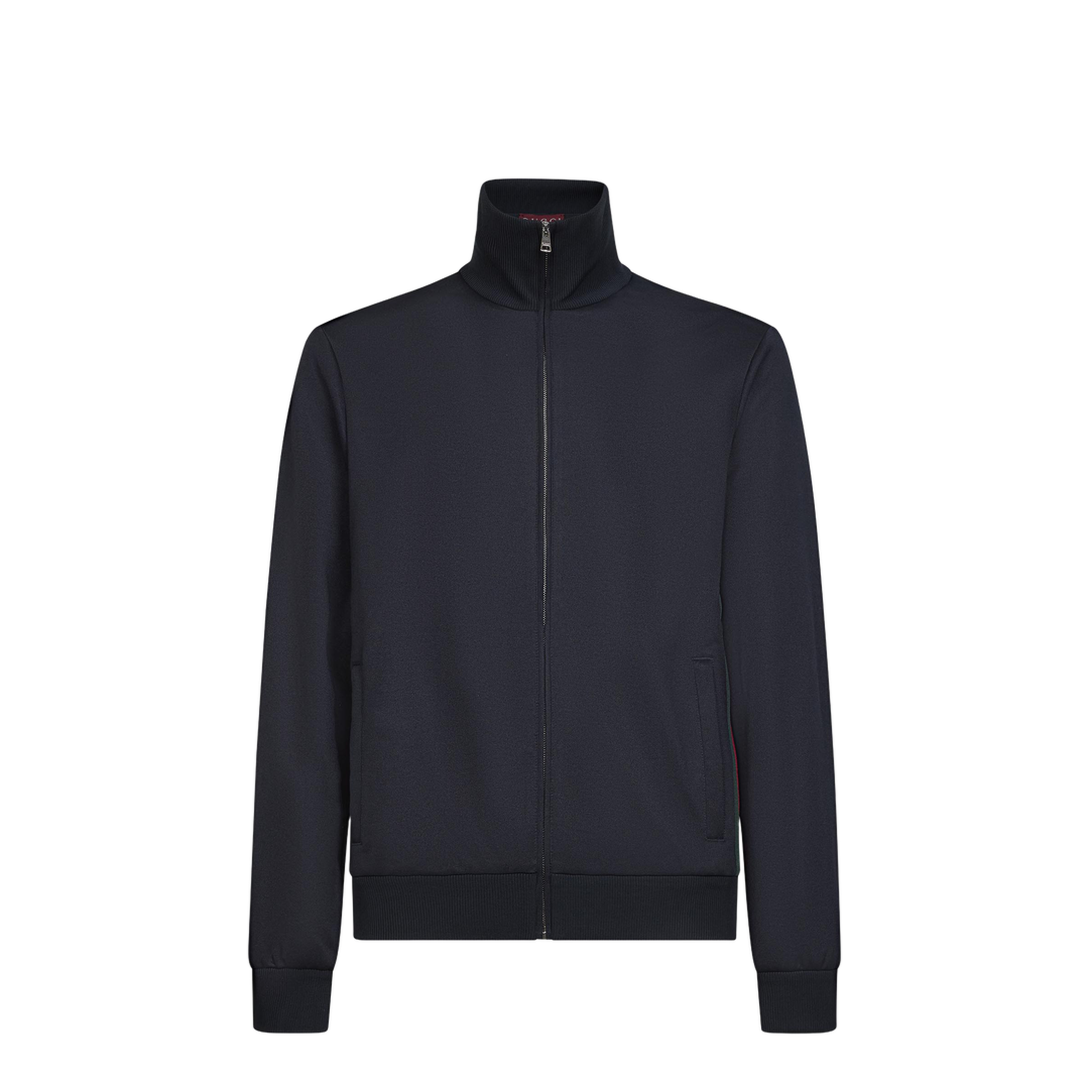 Blue Full Zip Jacket With Zip Closure - Image 1