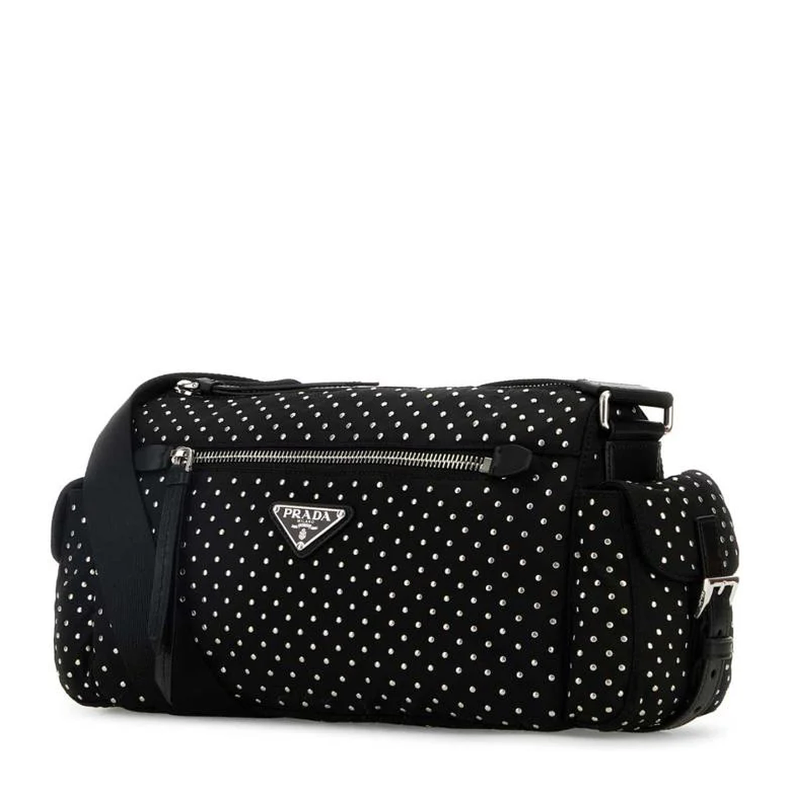 Black Nylon Shoulder Bag - Image 2