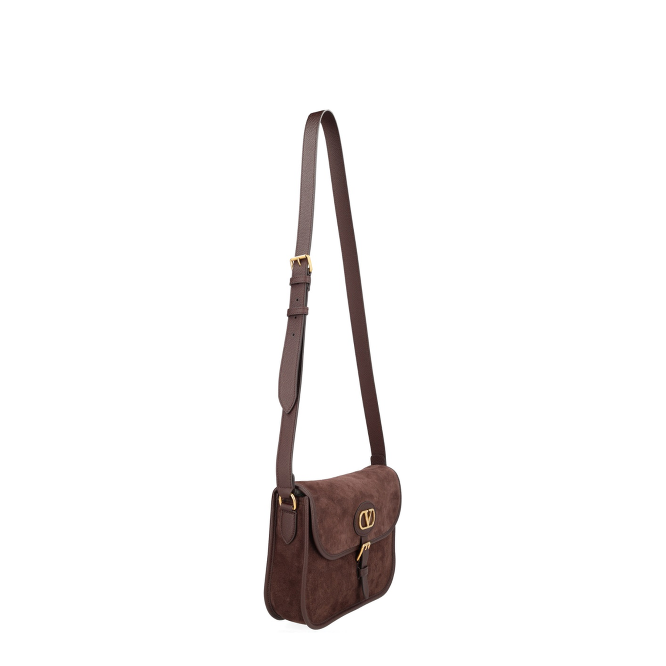Antibes Medium Suede Shoulder Bag - Testa Di Moro - Image 2