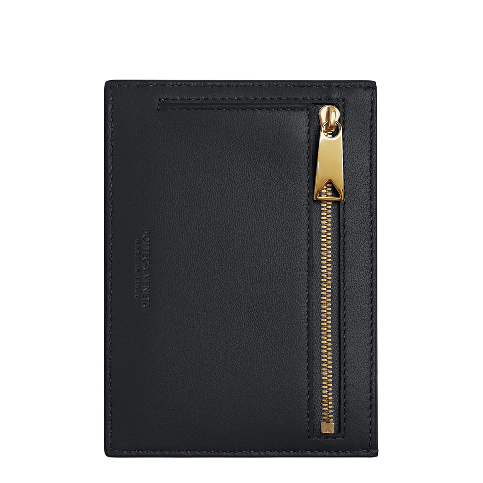 Intrecciato Leather Card Holder - Black - Image 4
