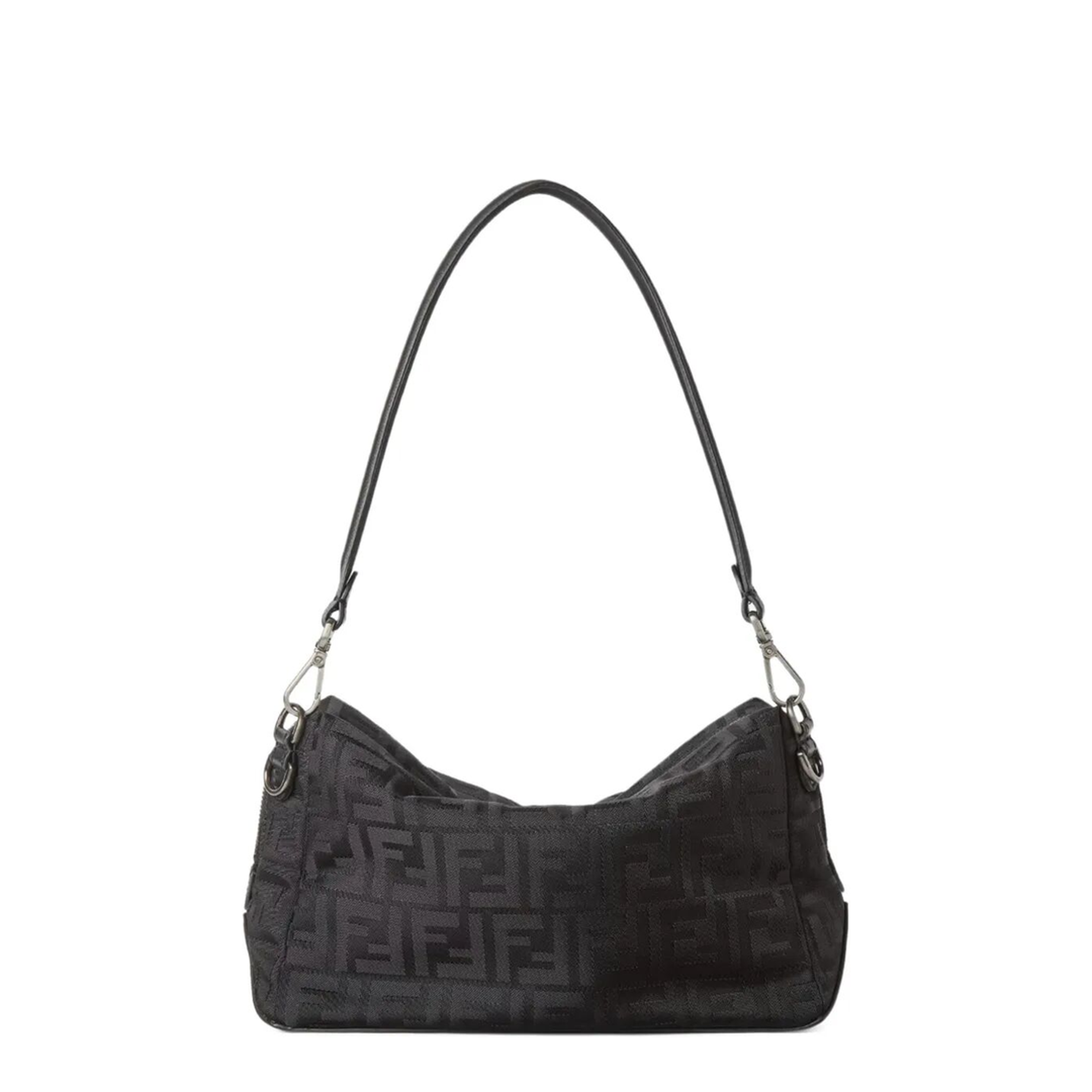 Squared FF Medium Leather and Nylon Bag - Image 2