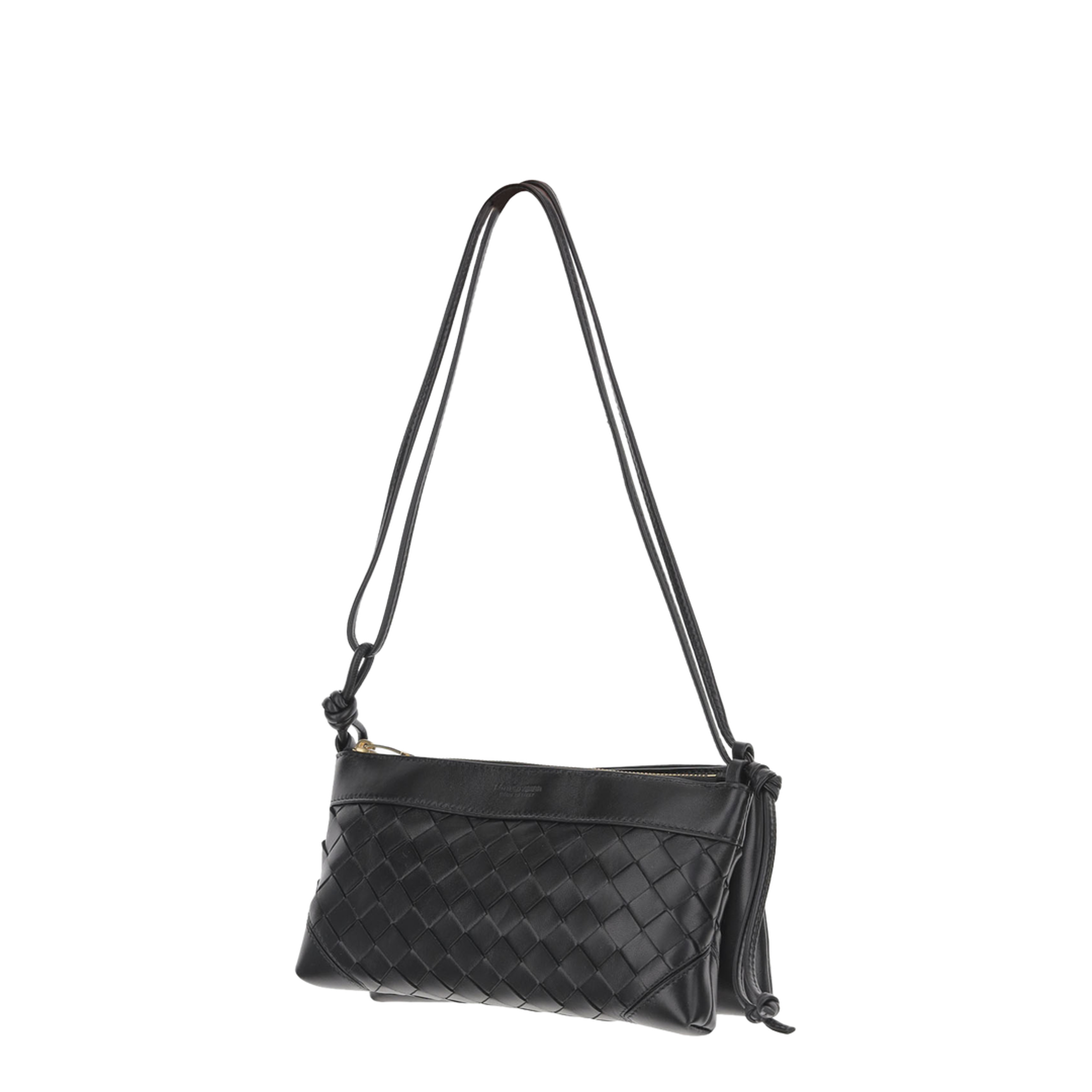 Andiamo Leather Crossbody Bags - Black - Image 4
