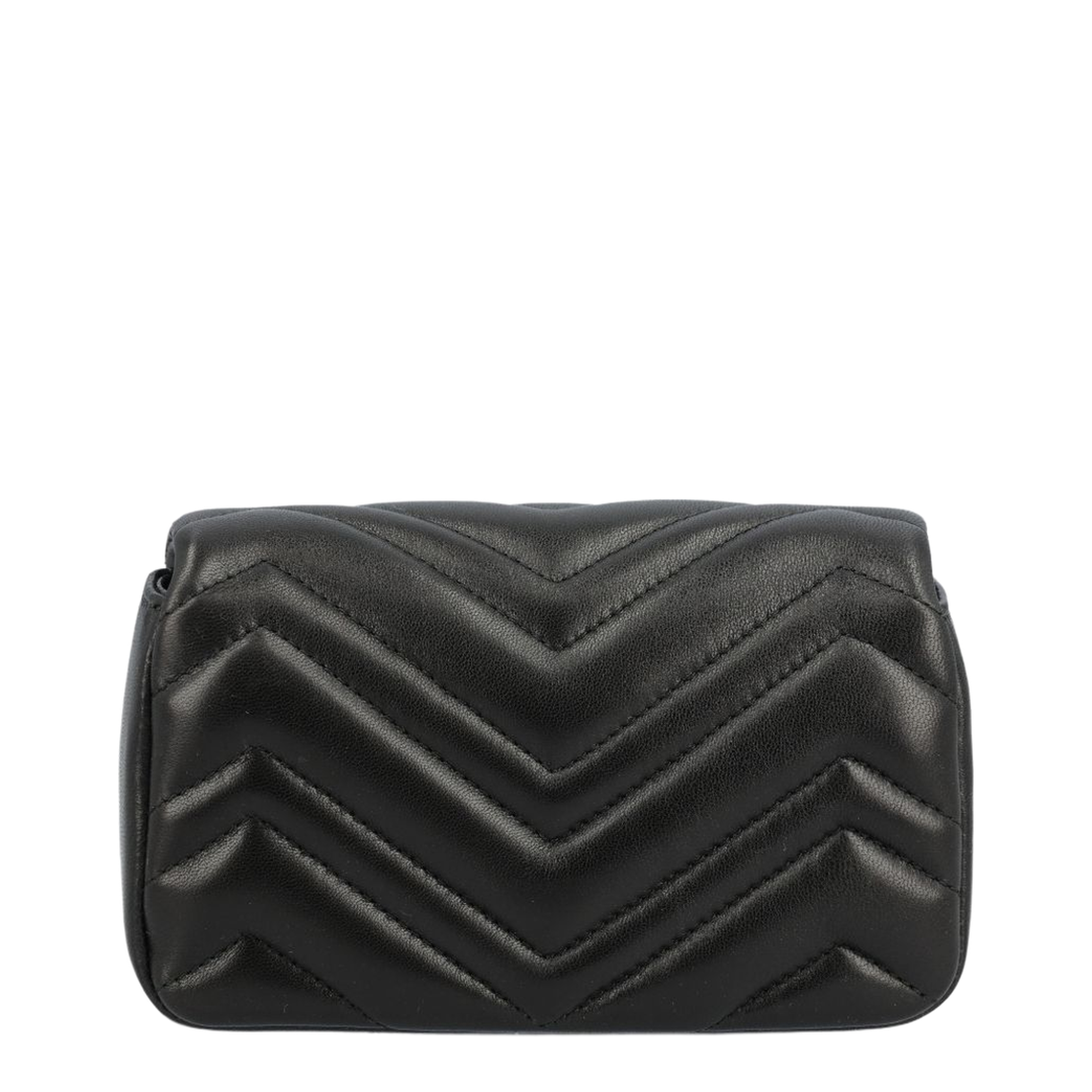 GG Marmont Mini Shoulder Bag Lambskin - Black - Image 2