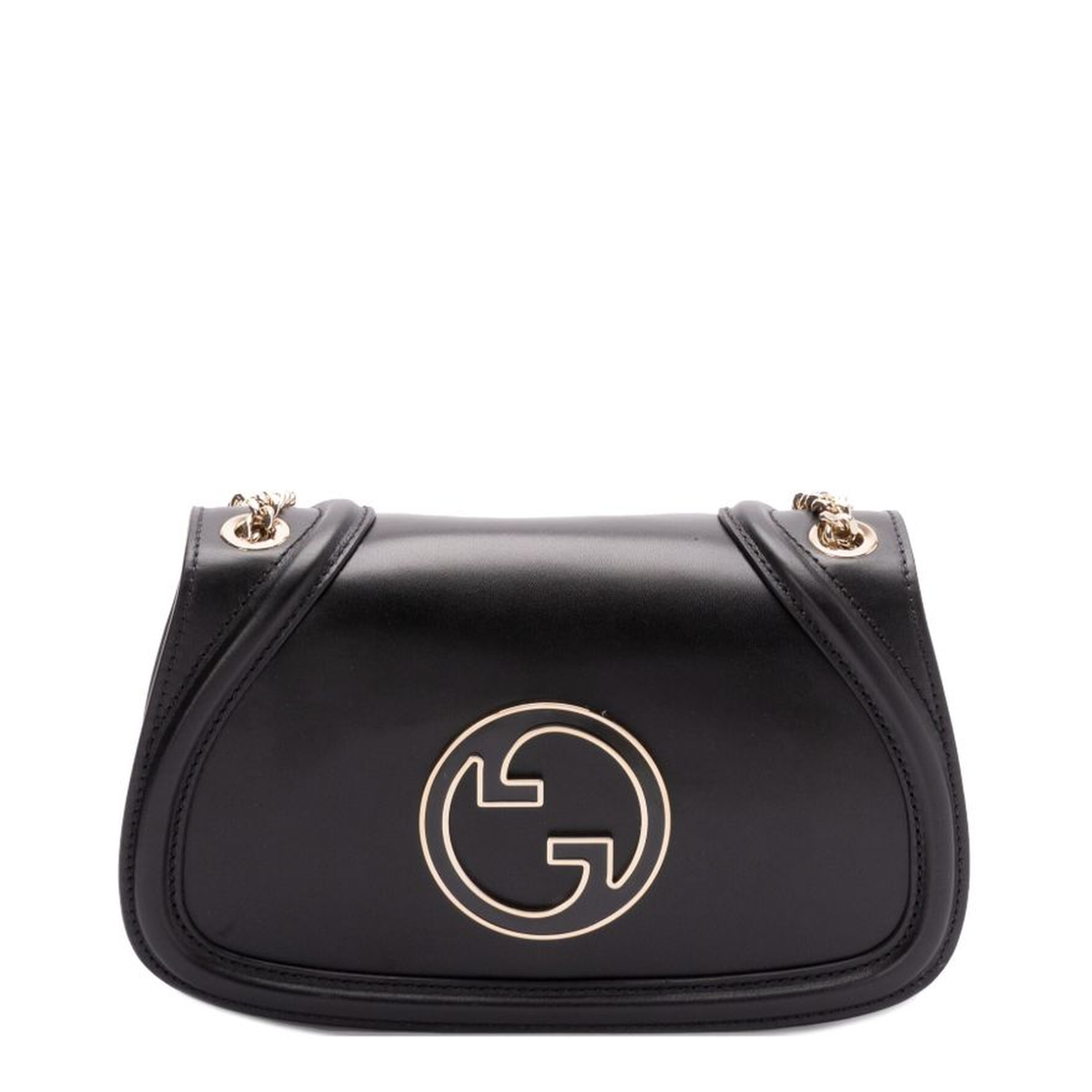 Blondie Medium Leather Shoulder Bag - Black - Image 1