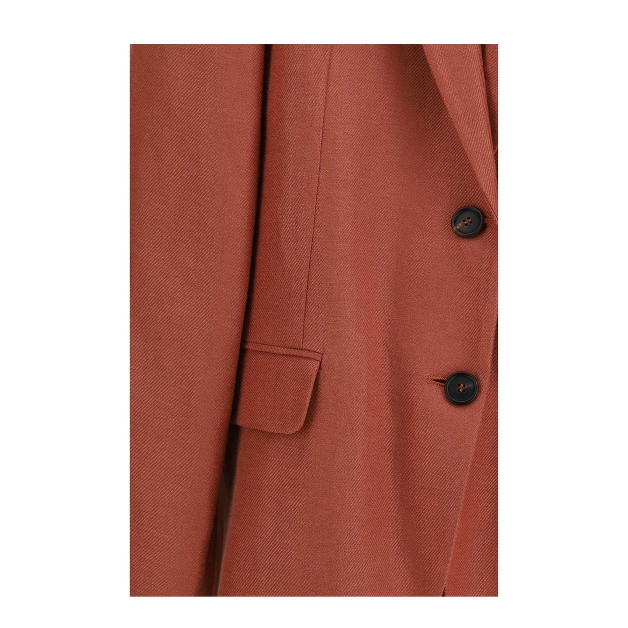 Single-Breasted Linen Blazer - Image 3