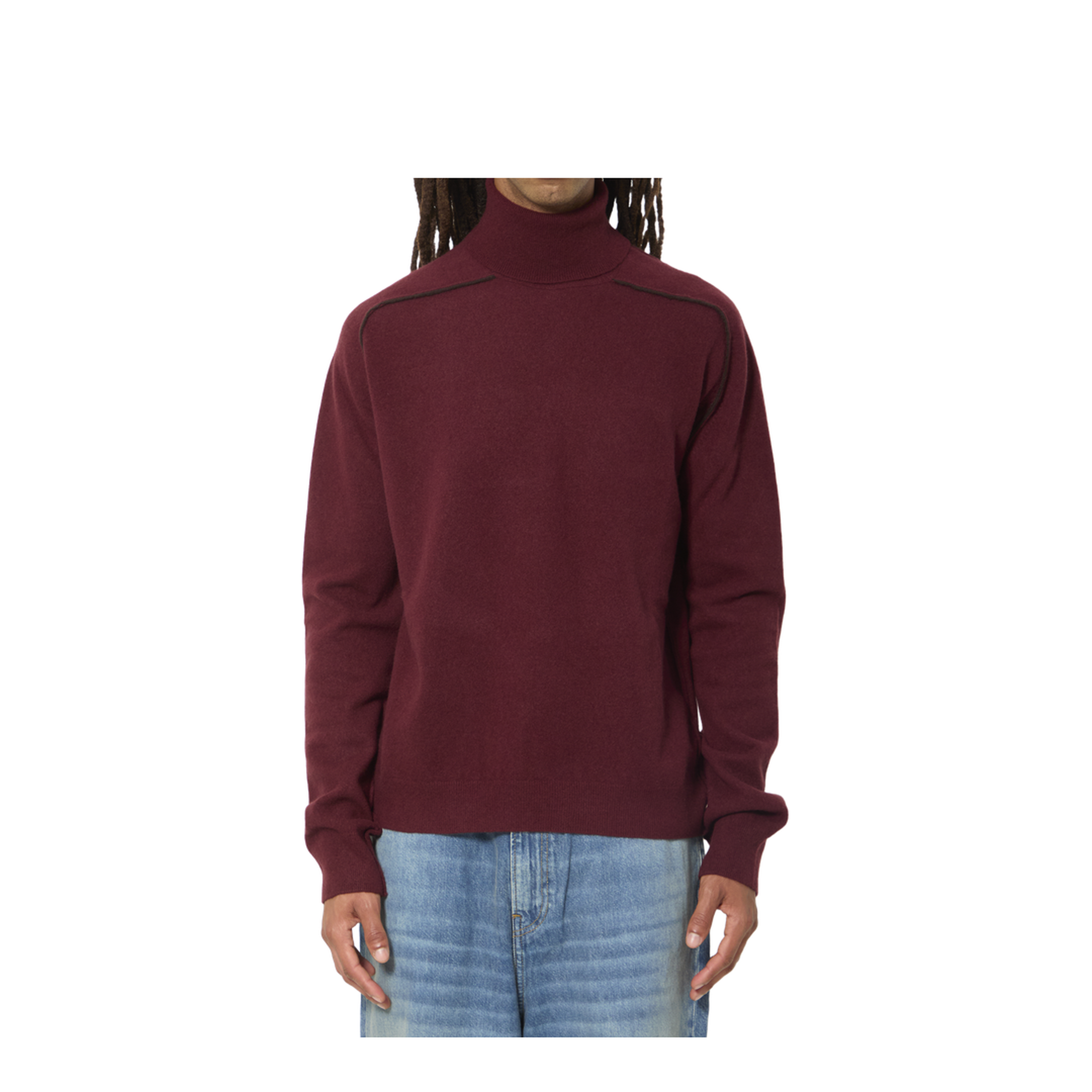 Virgin Wool Turtleneck Sweater - Image 1