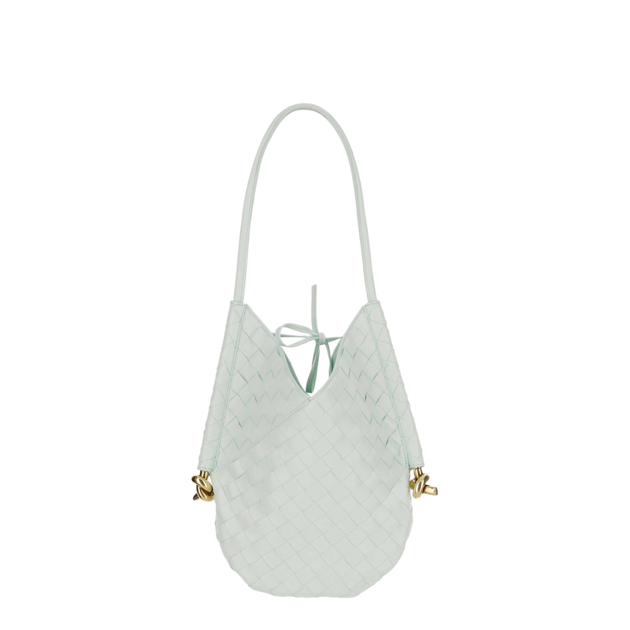 Solstice Small Leather Shoulder Bags - Light Green - Image 3