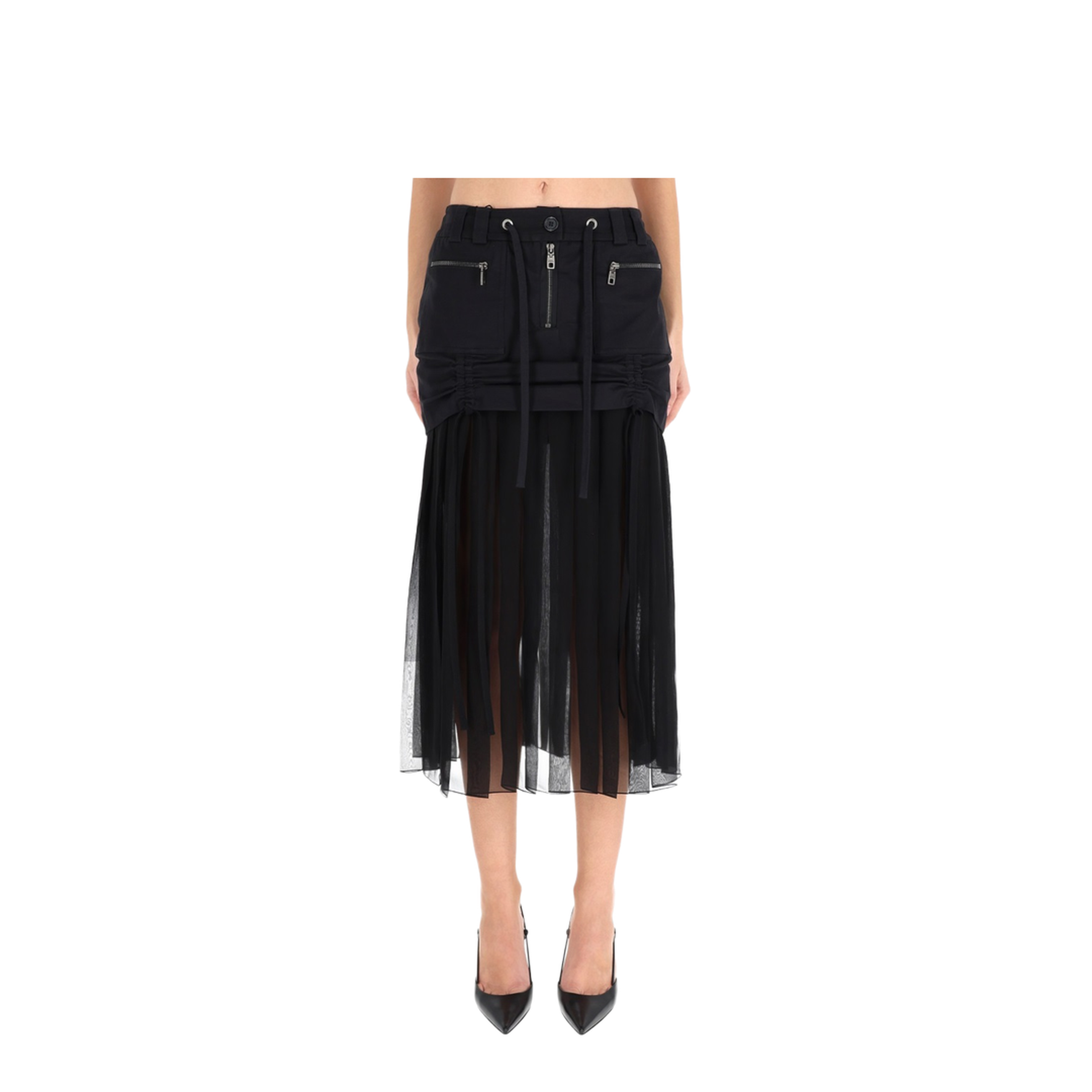 Silk Midi Skirt - Image 1