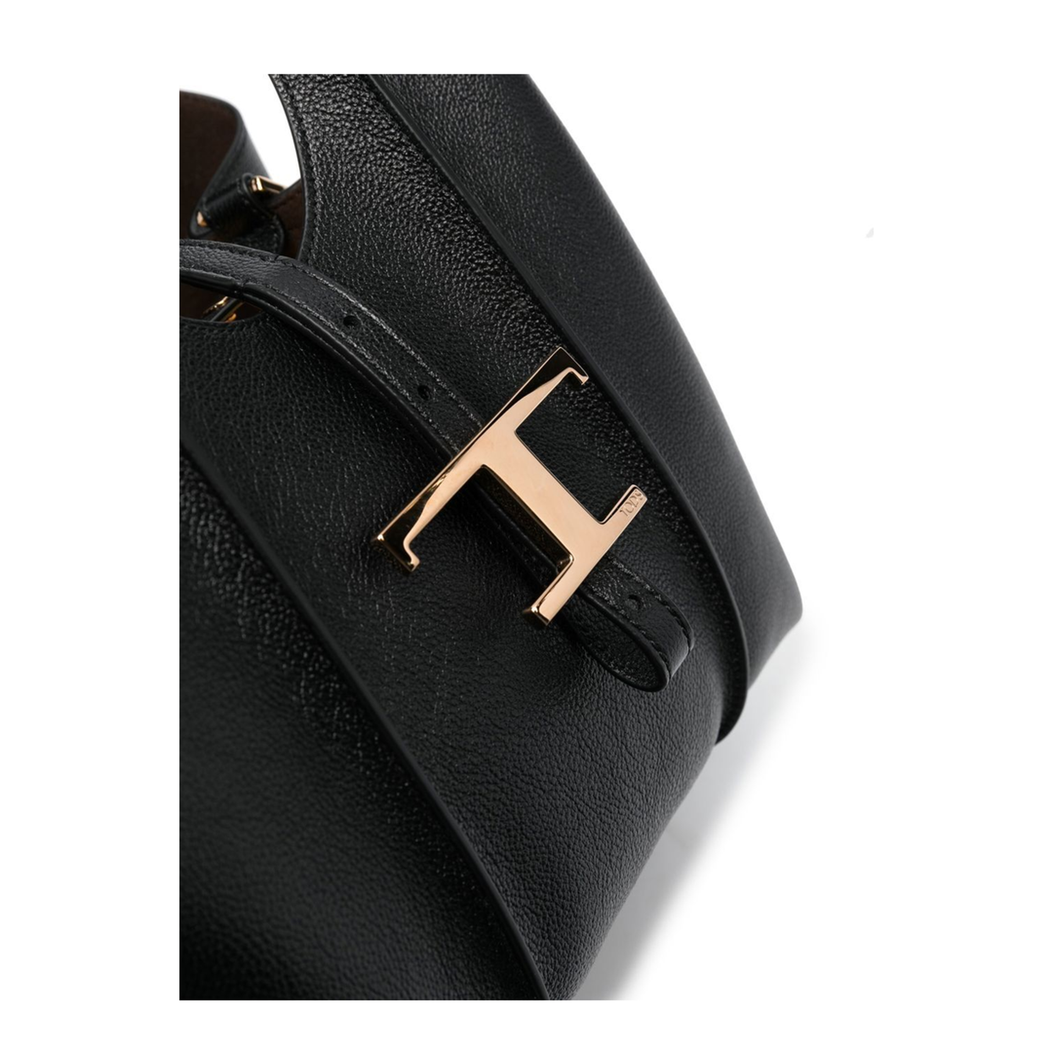 T Timeless Mini Calf Leather Shopping Bag - Black - Image 3