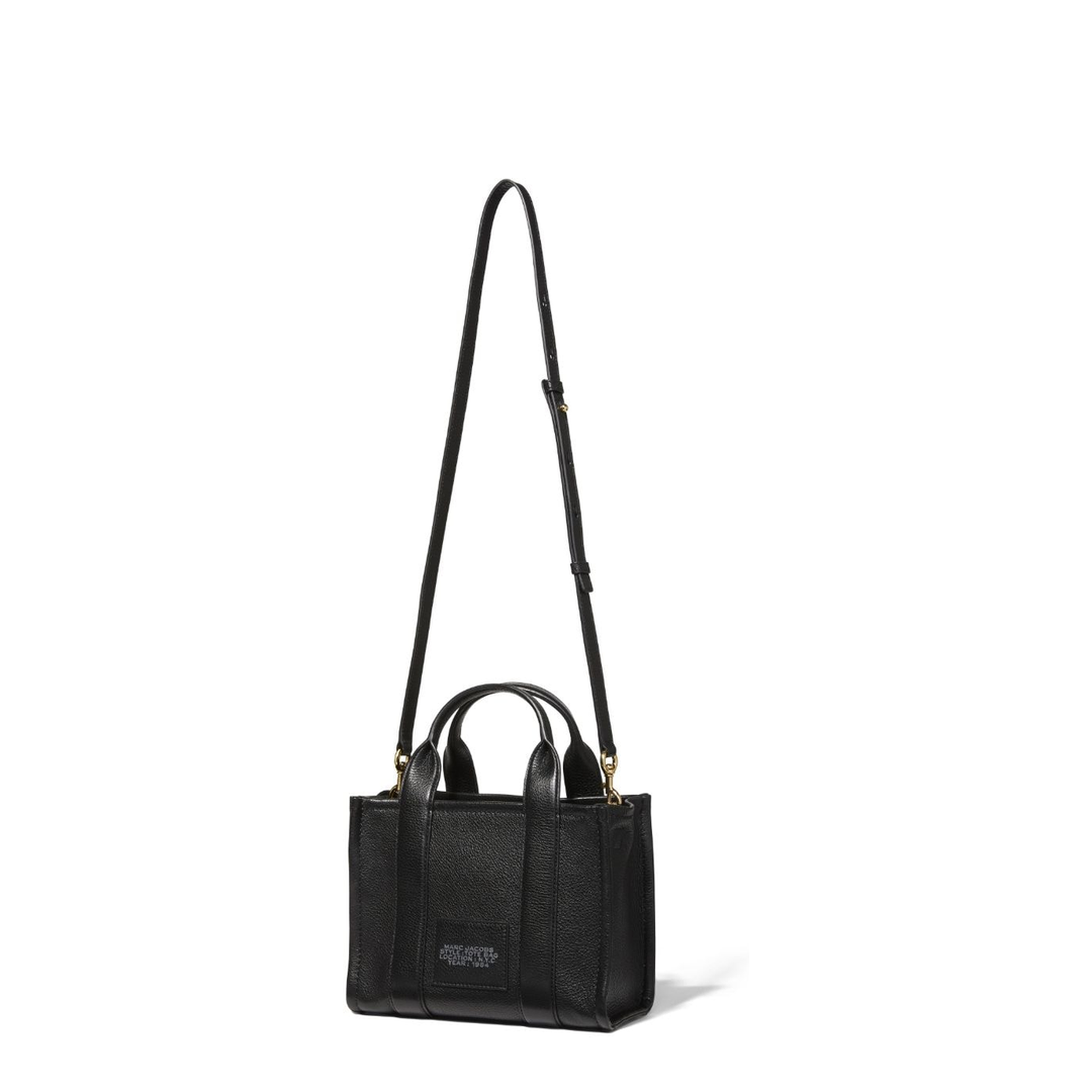 The Small Tote Bag Grainy Leather Bag in Black - Image 5
