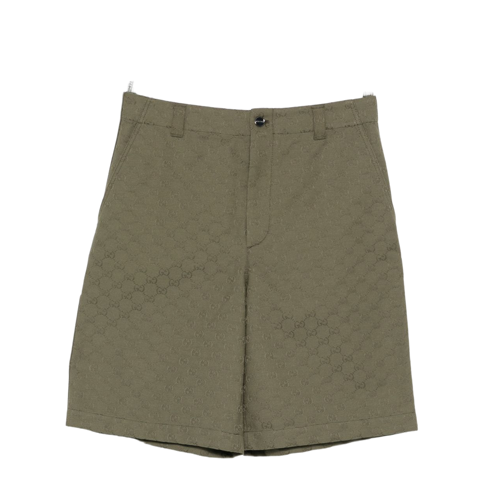 GG Canvas Shorts in Forest Green - Image 1