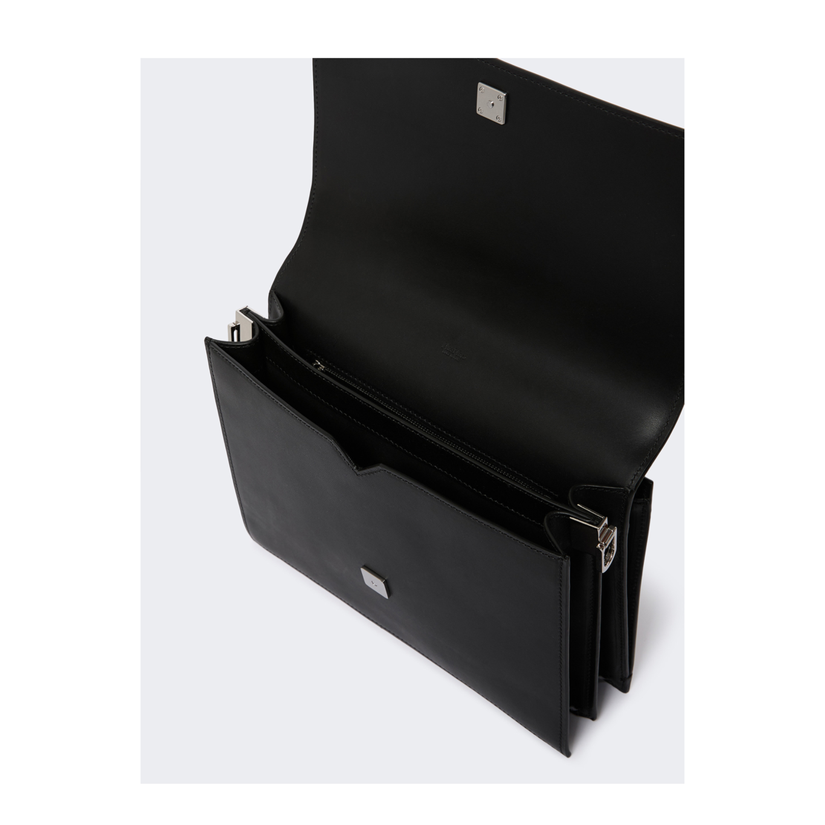 Biancaroughs Medium Leather Crossbody Bag Black - Image 5