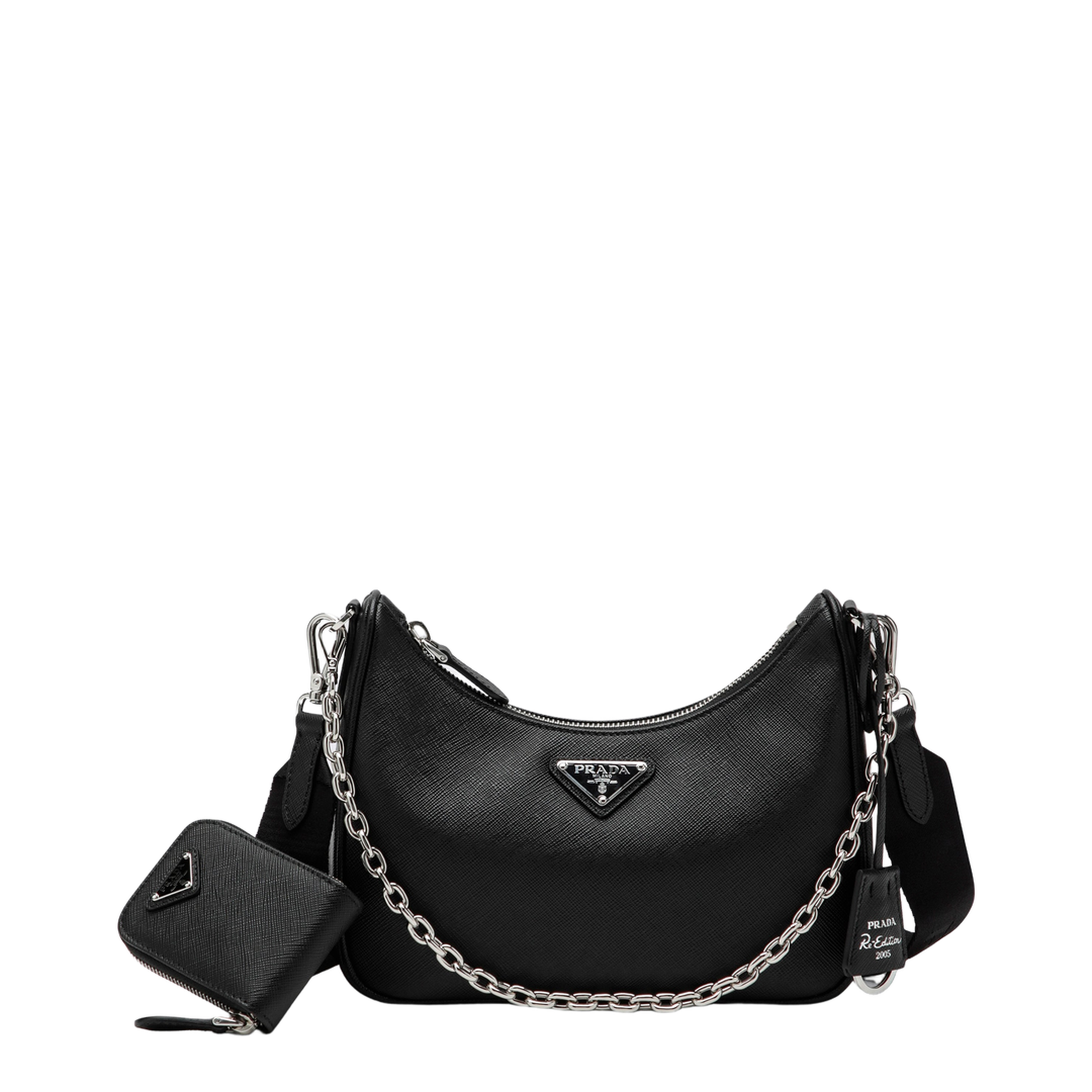 Re-Edition 2005 Black Leather Bag - Image 1