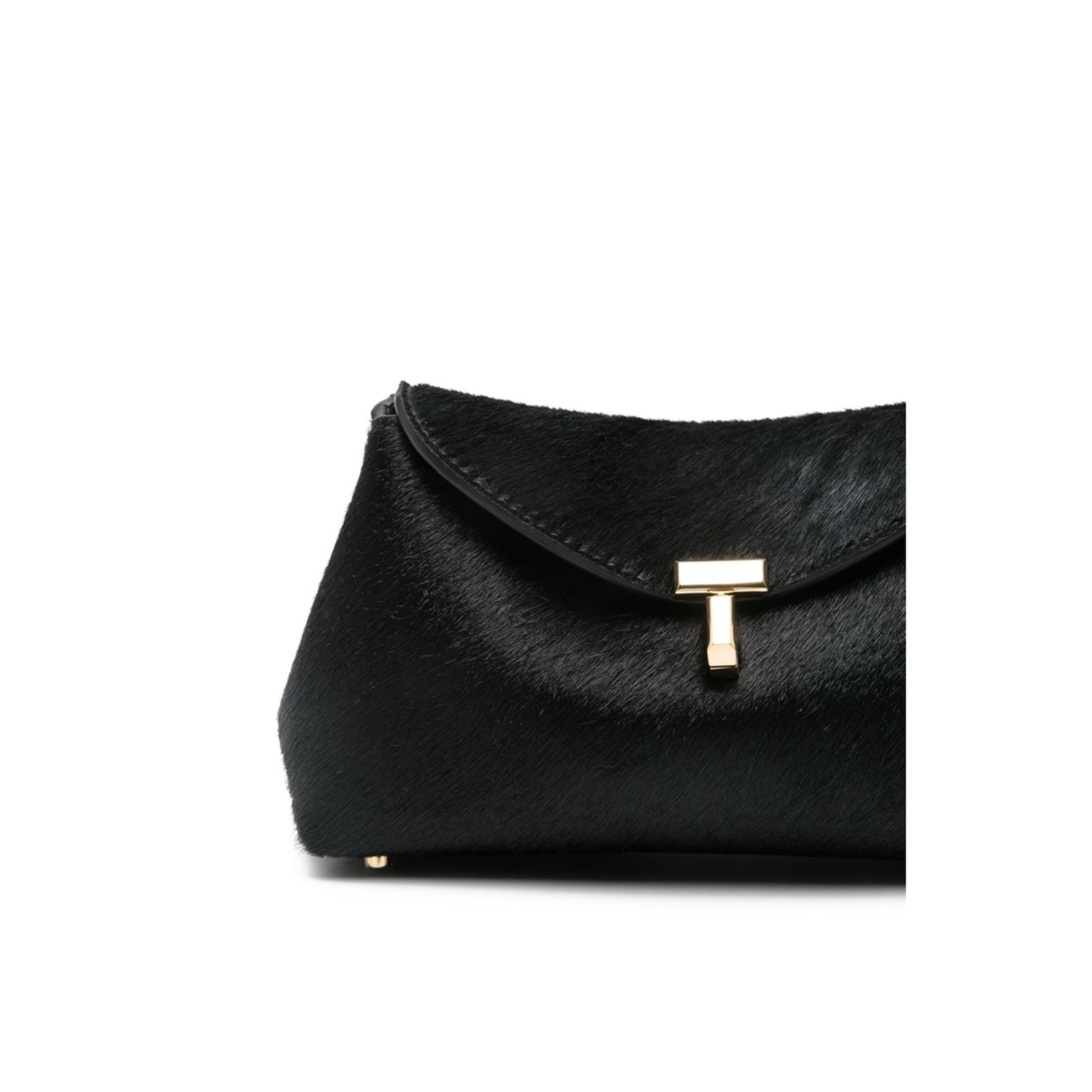 T-Lock Mini Pony Hair Clutch - Black - Image 4
