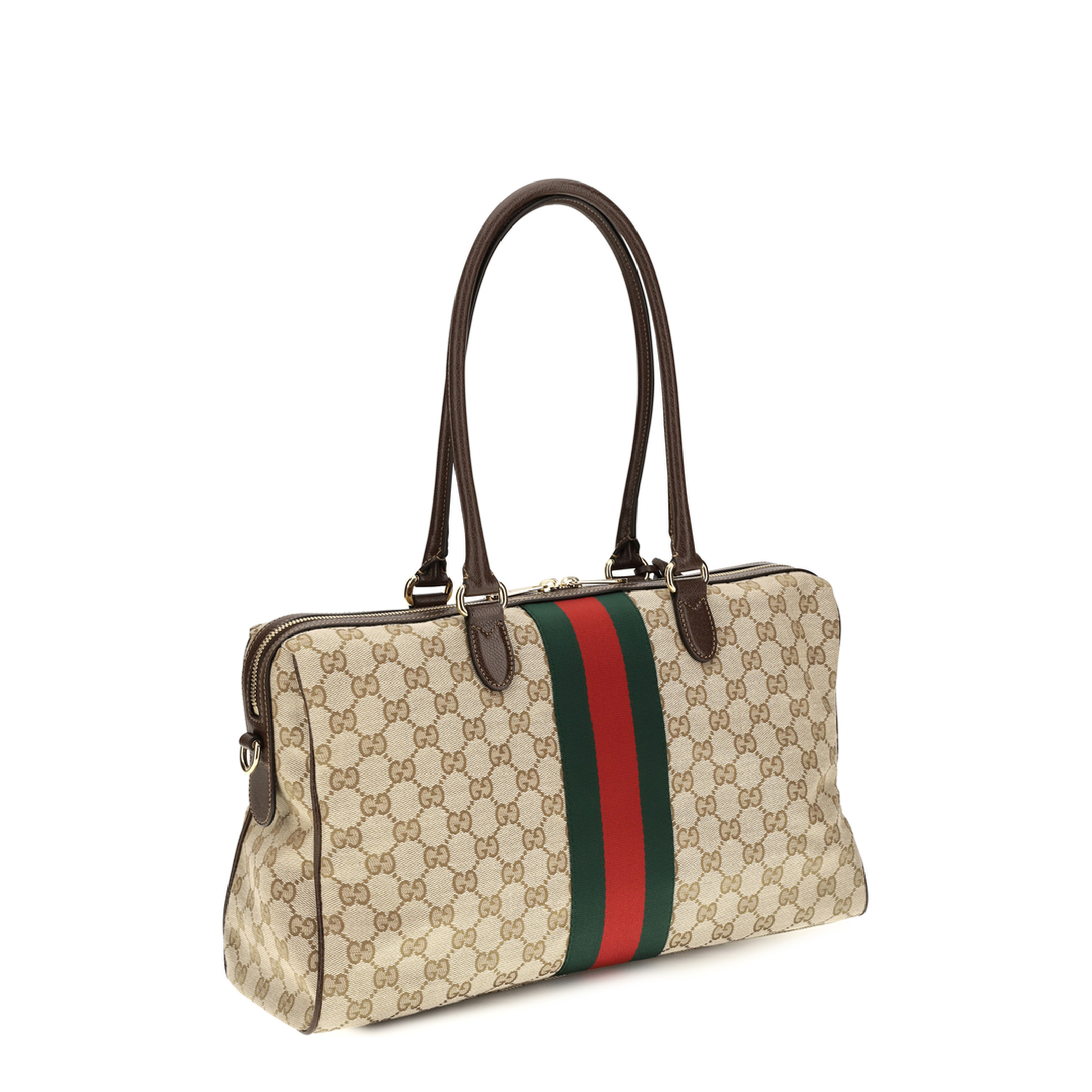 Large Horsebit Web Top Handle Bag - Image 3