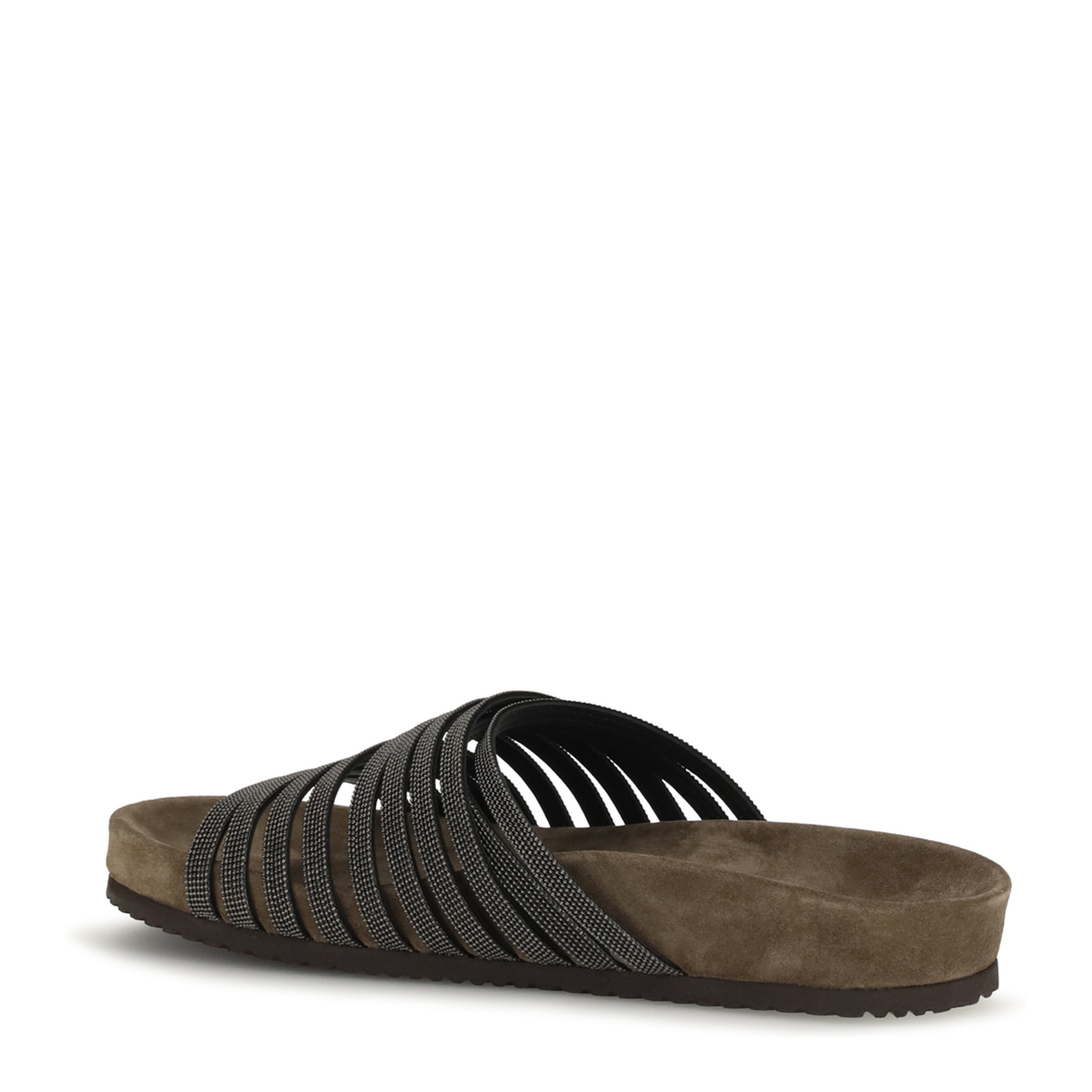 Lace-up Slides with monili embellishment - Image 3