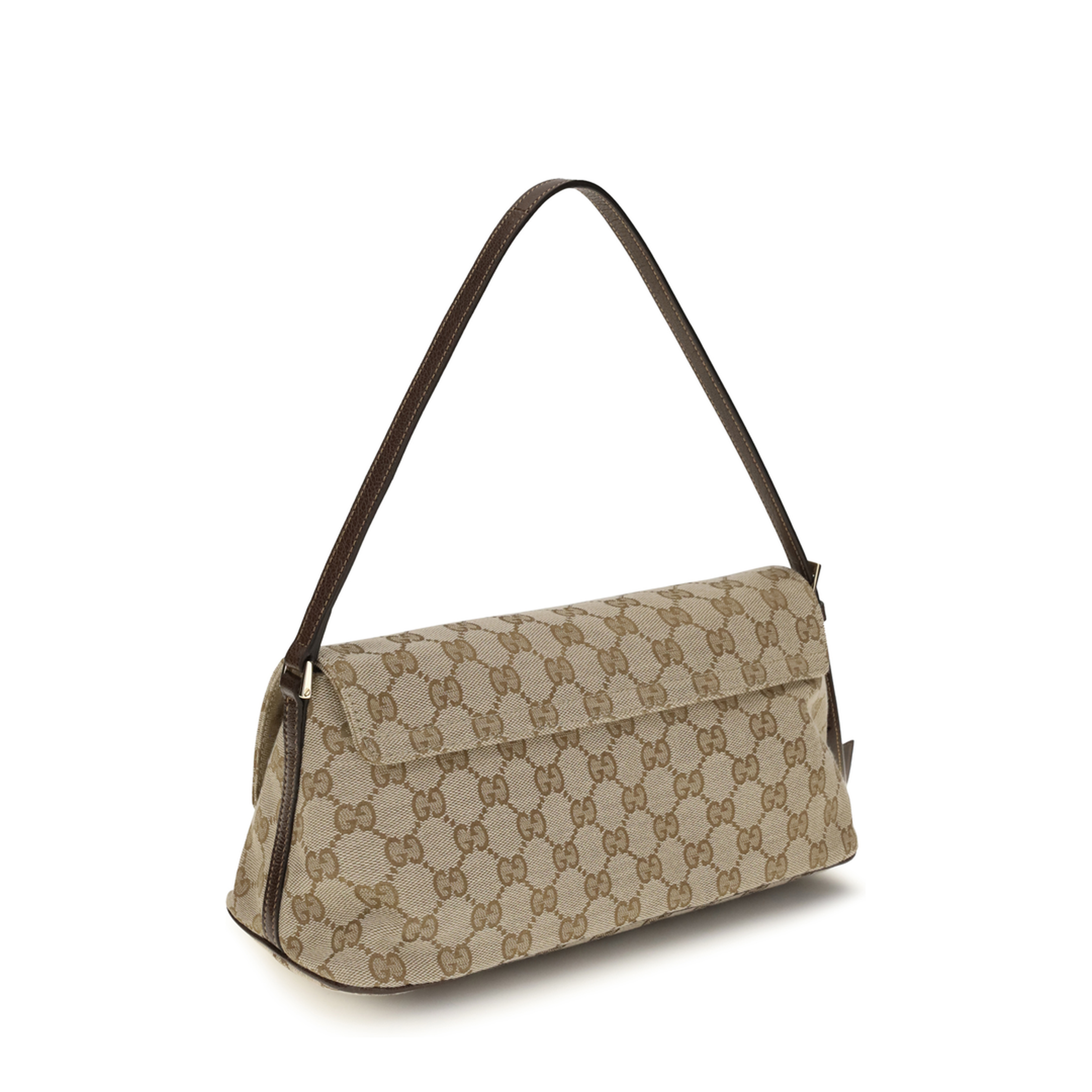 Madison Medium GG Canvas Shoulder Bag - Sand and Dark Brown - Image 3
