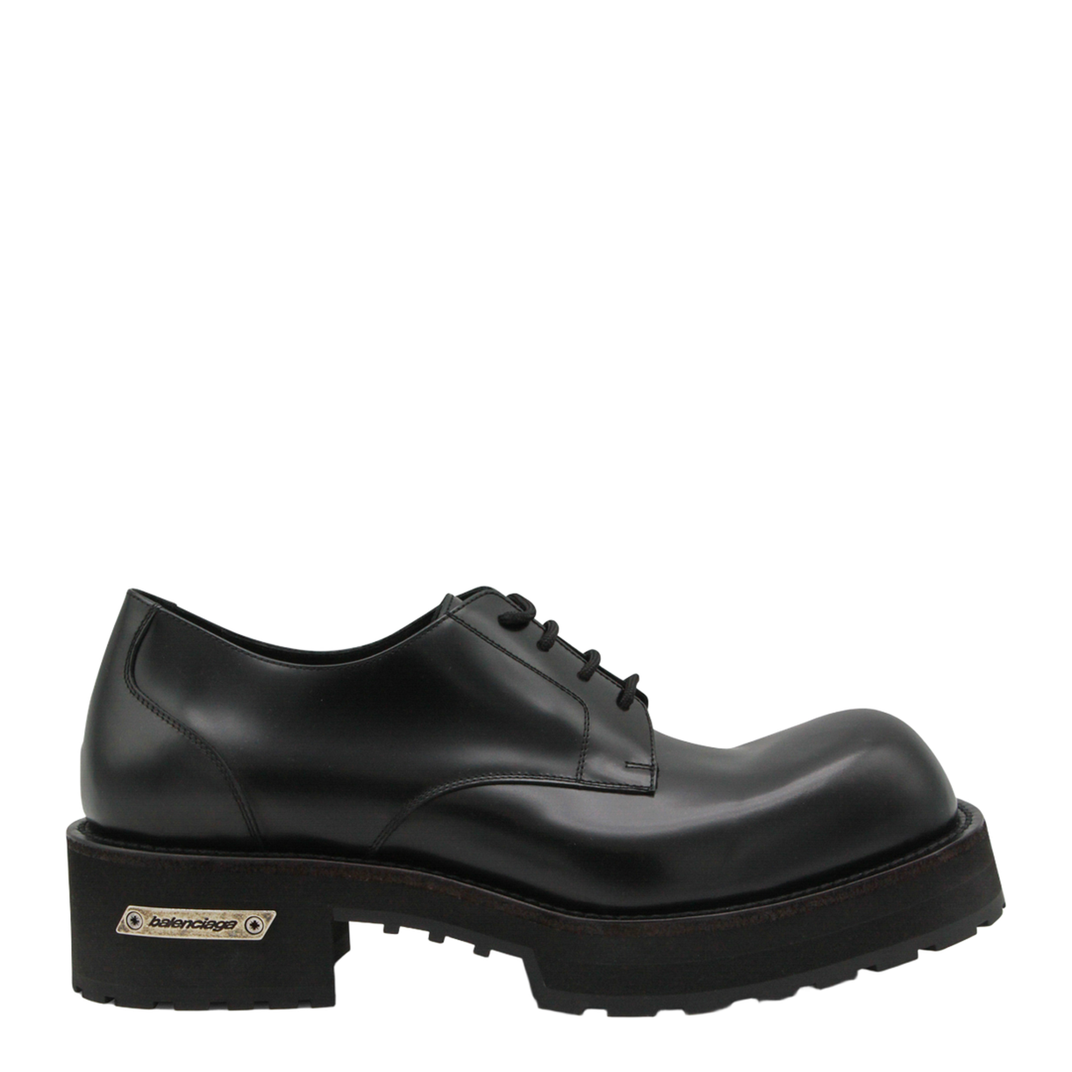 Denom Derby Shoes in Calfskin Leather - Image 2