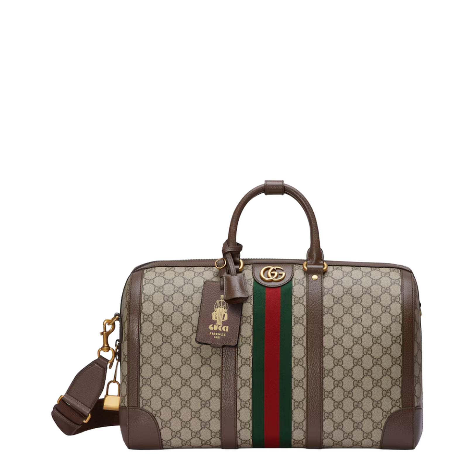 Savoy Medium Canvas Duffle Bag - Beige - Image 5