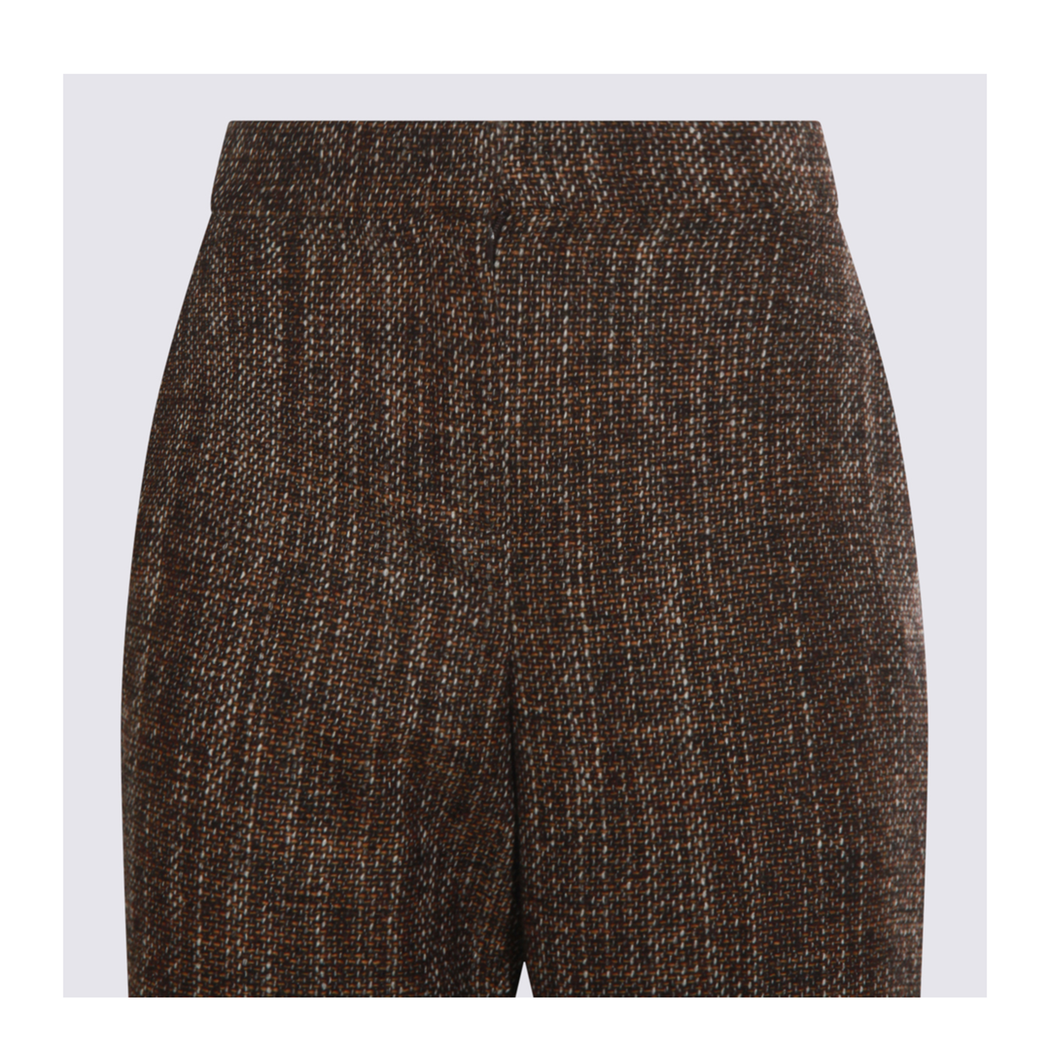 Rust Wool and Alpaca Trousers - Image 7