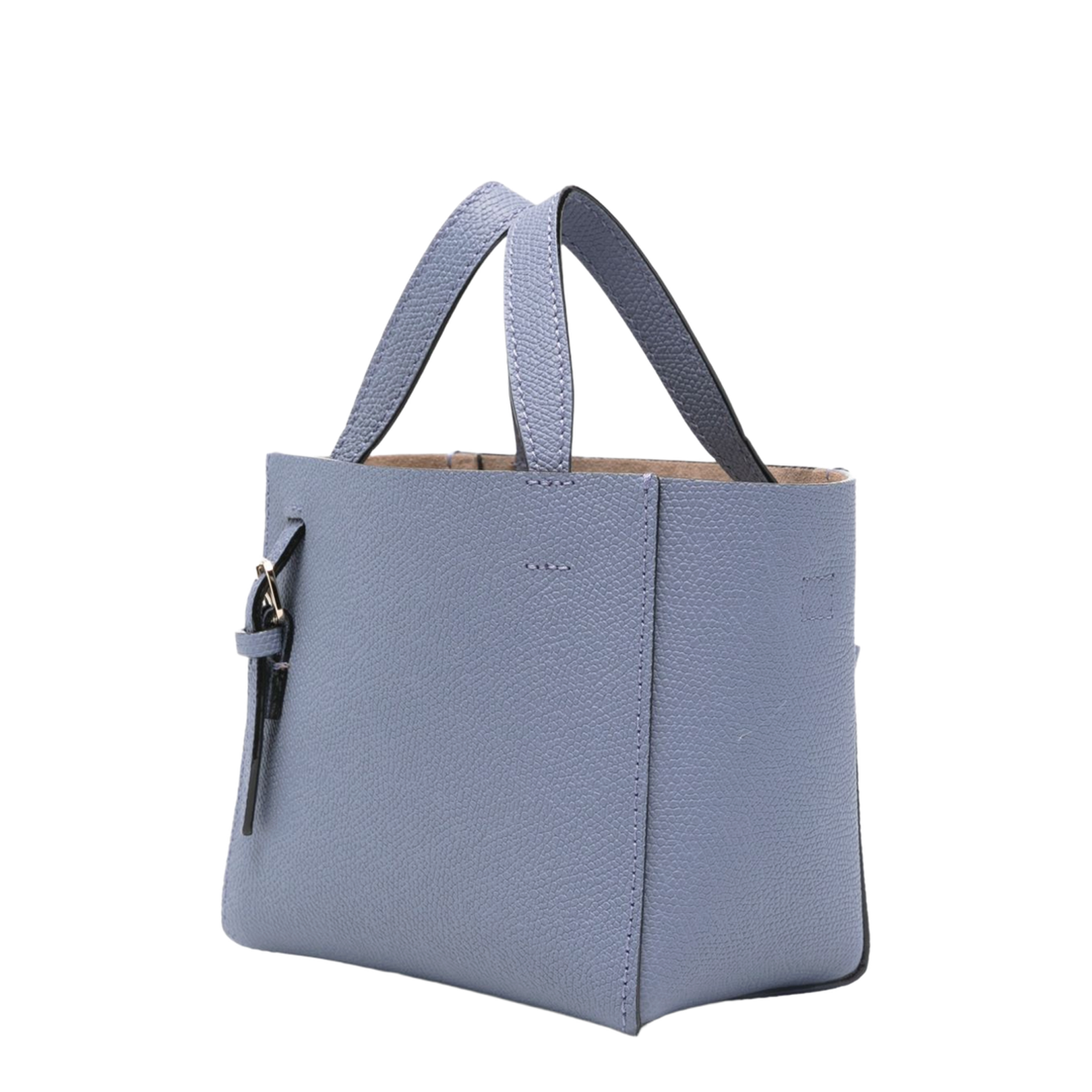 Soft Bucket Nano Bag Millepunte Calf Leather - Hydrangea Blue - Image 5