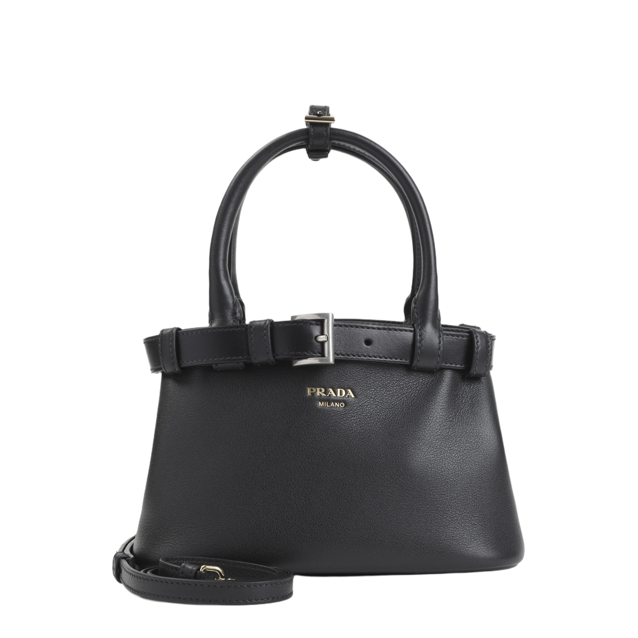 Medium Calfskin Shoulder Bag - Black - Image 3