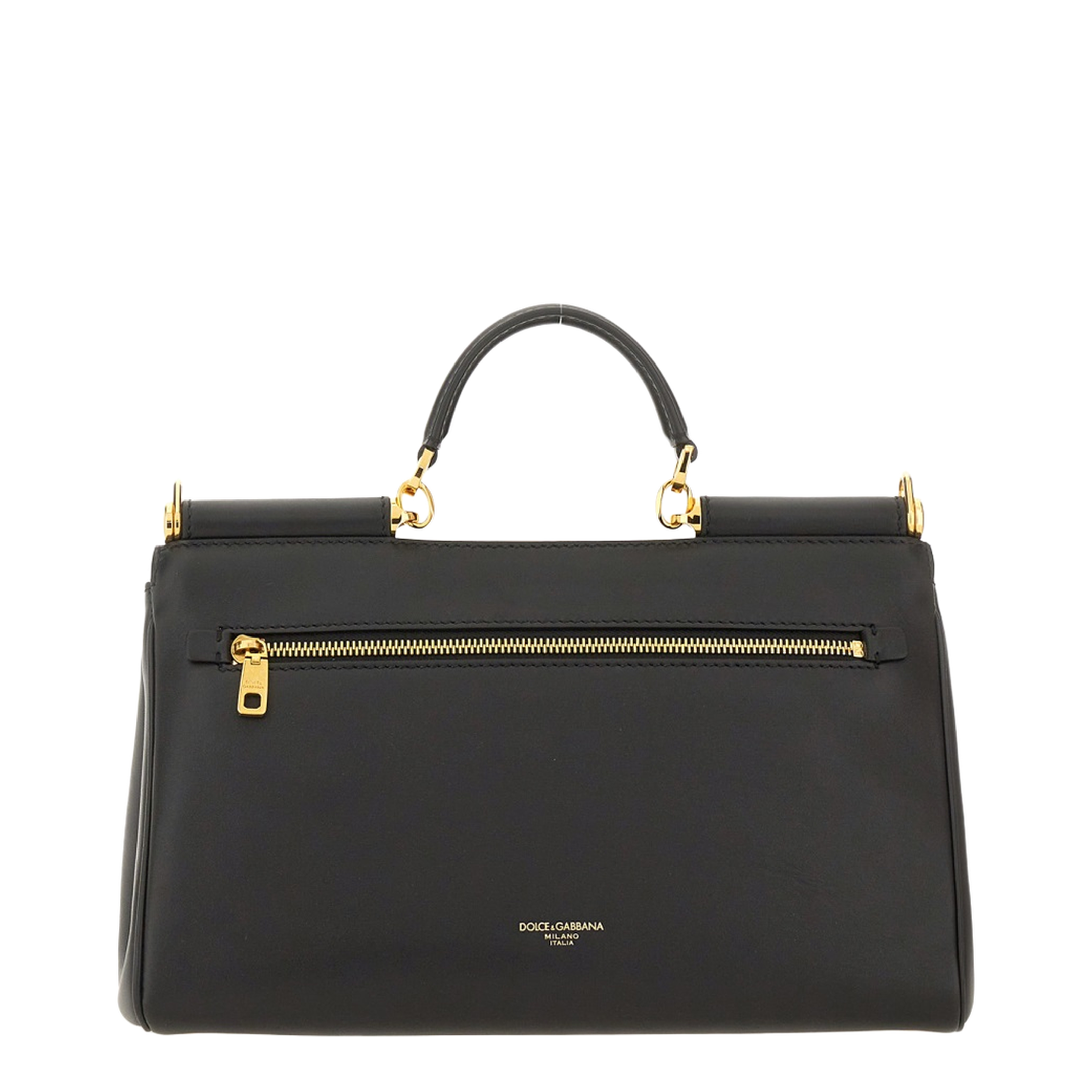My Sicily handbag in plongé calfskin in Black - Image 5
