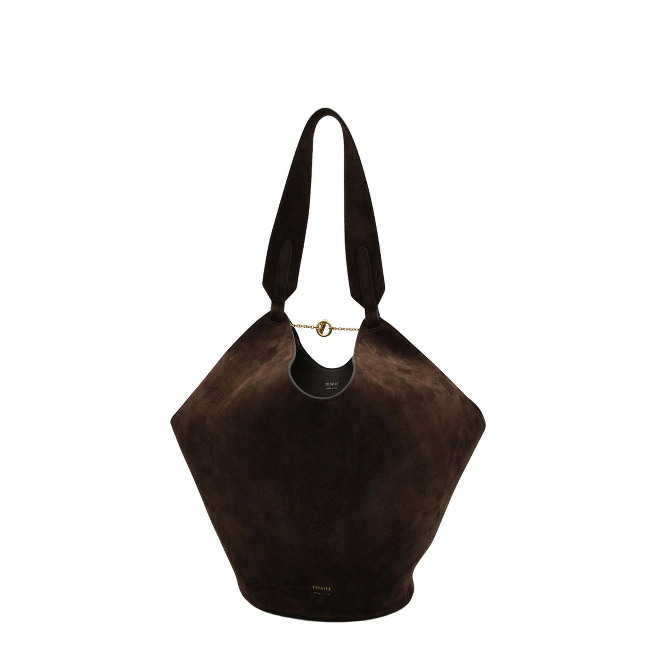 Lotus Small Suede Tote - Cedar - Image 2